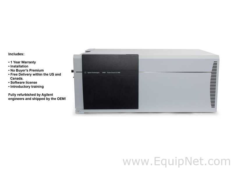 Certified Pre-Owned Agilent 6460C Triple Quad LC/MS System