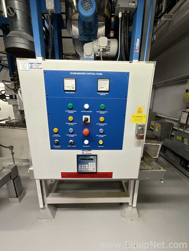 Alimentador de Parafuso aço inox Brabender Technologie DDW-H13/D-DDSR60-180R