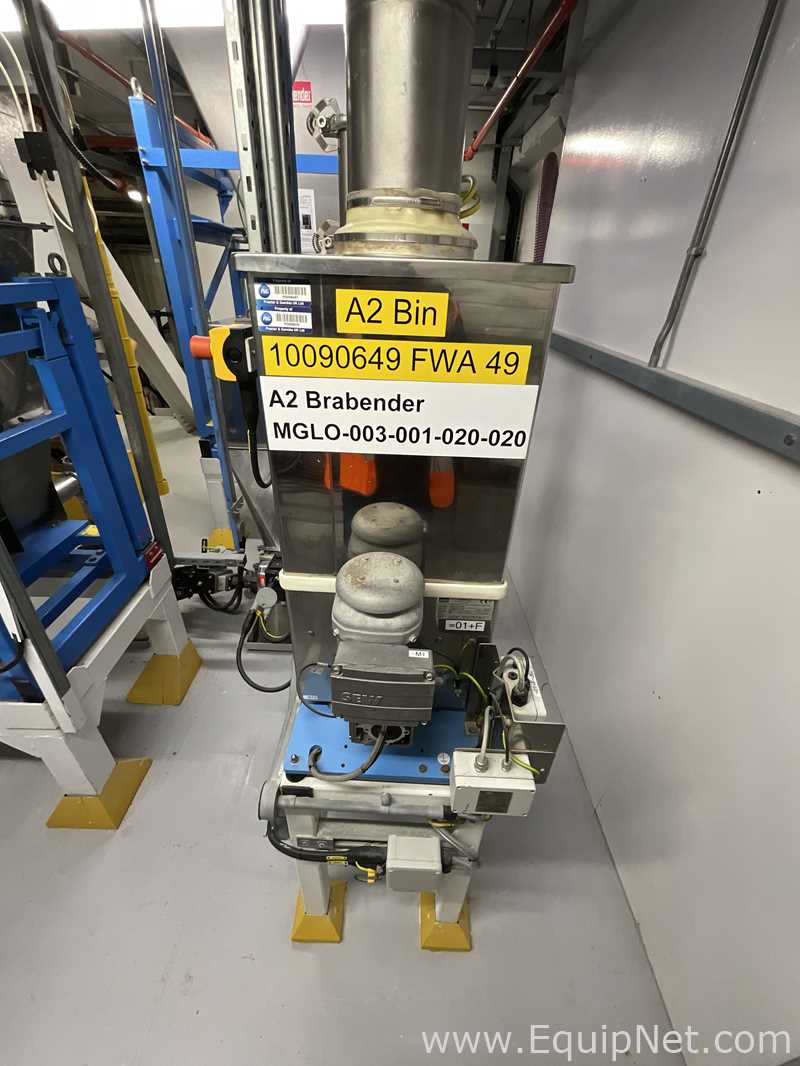 Alimentador de Parafuso aço inox Brabender Technologie DDW-M-FW40