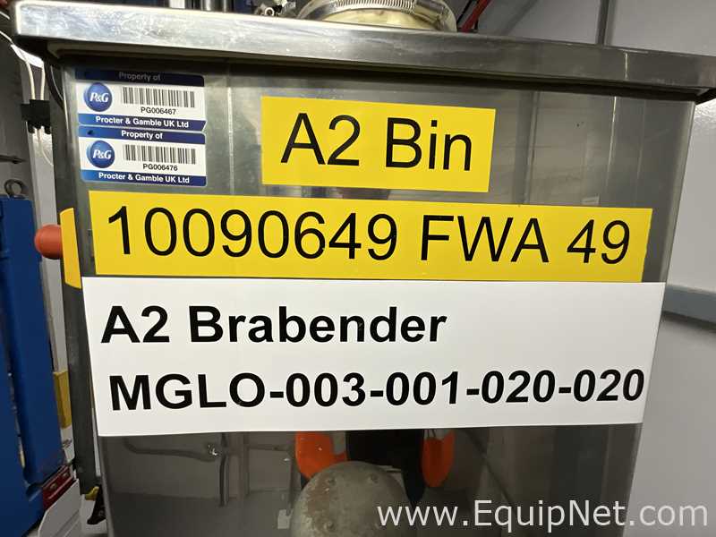 Alimentador de Parafuso aço inox Brabender Technologie DDW-M-FW40