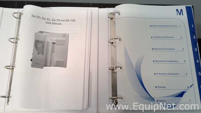 Sistema de Purificación y Destilación de Agua Millipore Elix 35