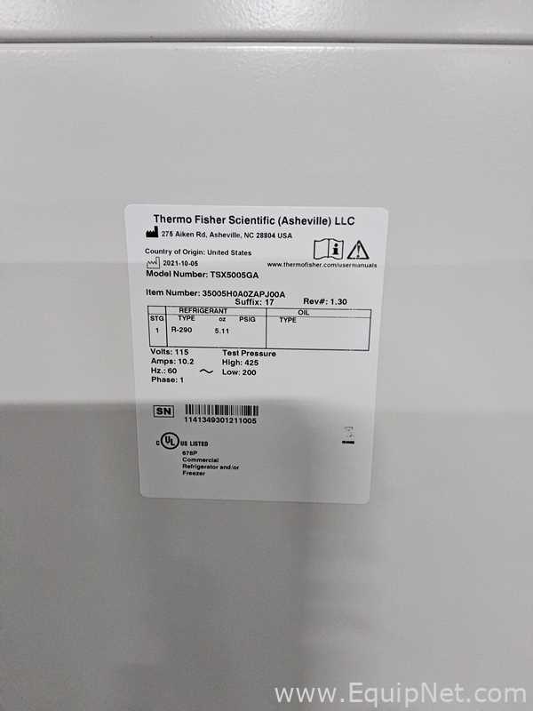 Unidade de Refrigeração Thermo Fisher Scientific TSX5005GA