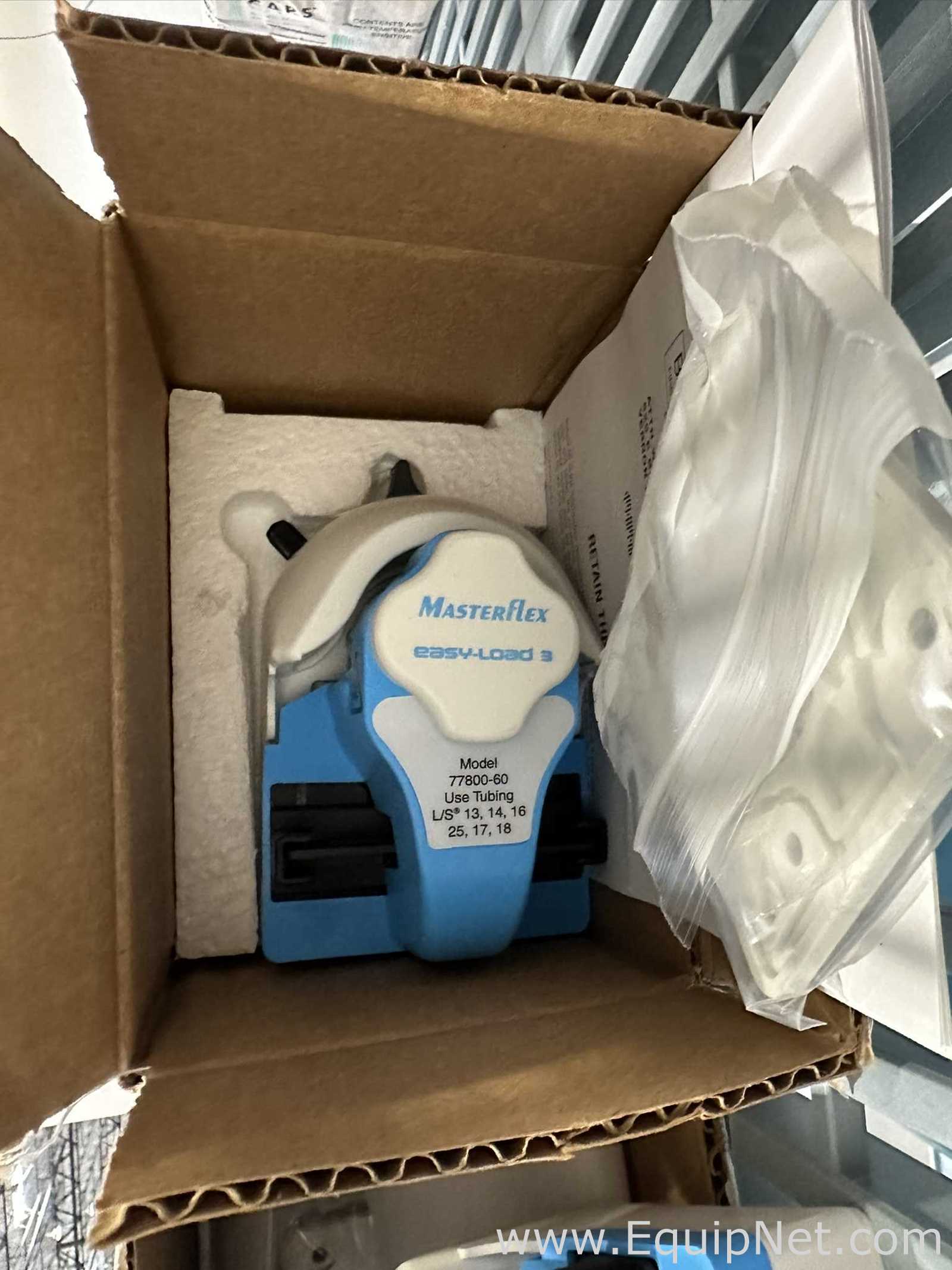 Lot of 2 Unused Masterflex 77800-60 Easy-Load 3 Peristaltic Pump Heads