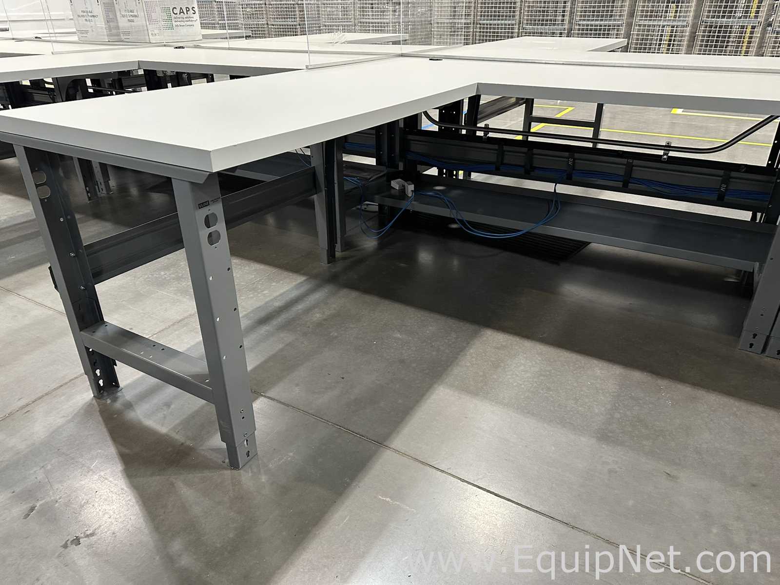 Linhas de lote de  10 Bancada/Estação de Trabalho Uline 