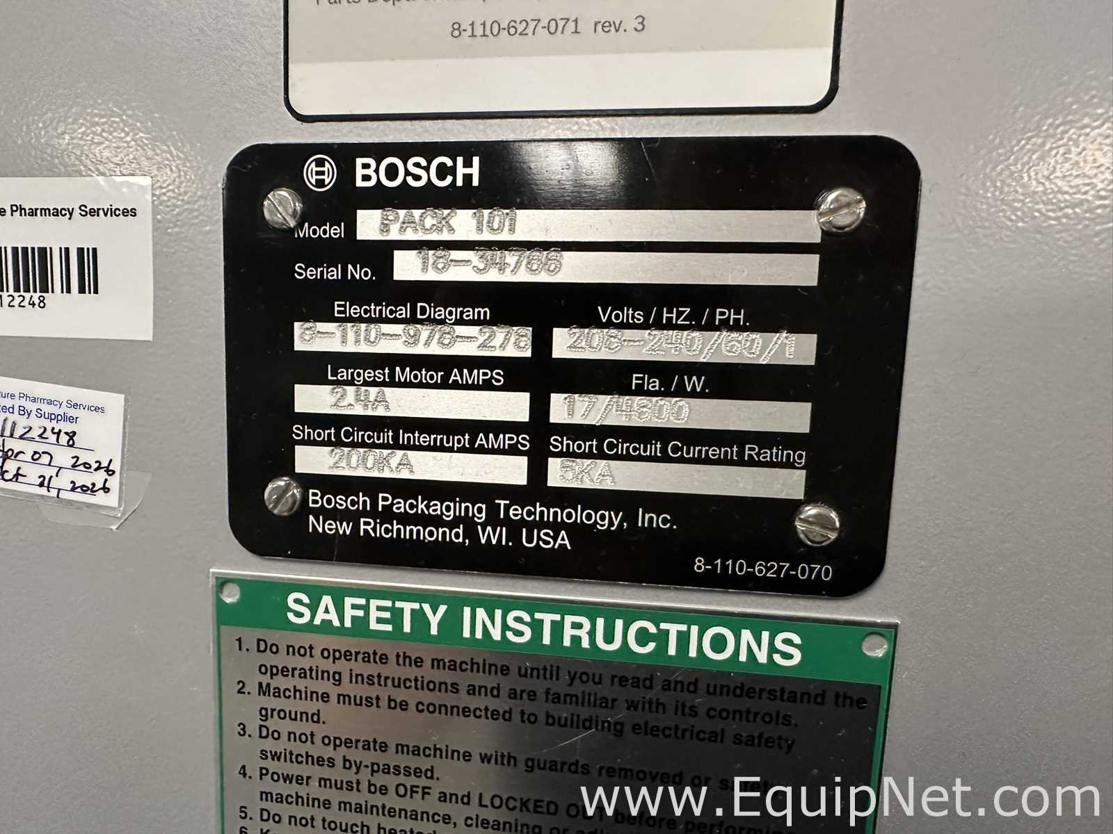 Envolvedora de Flujo Bosch Pack 101