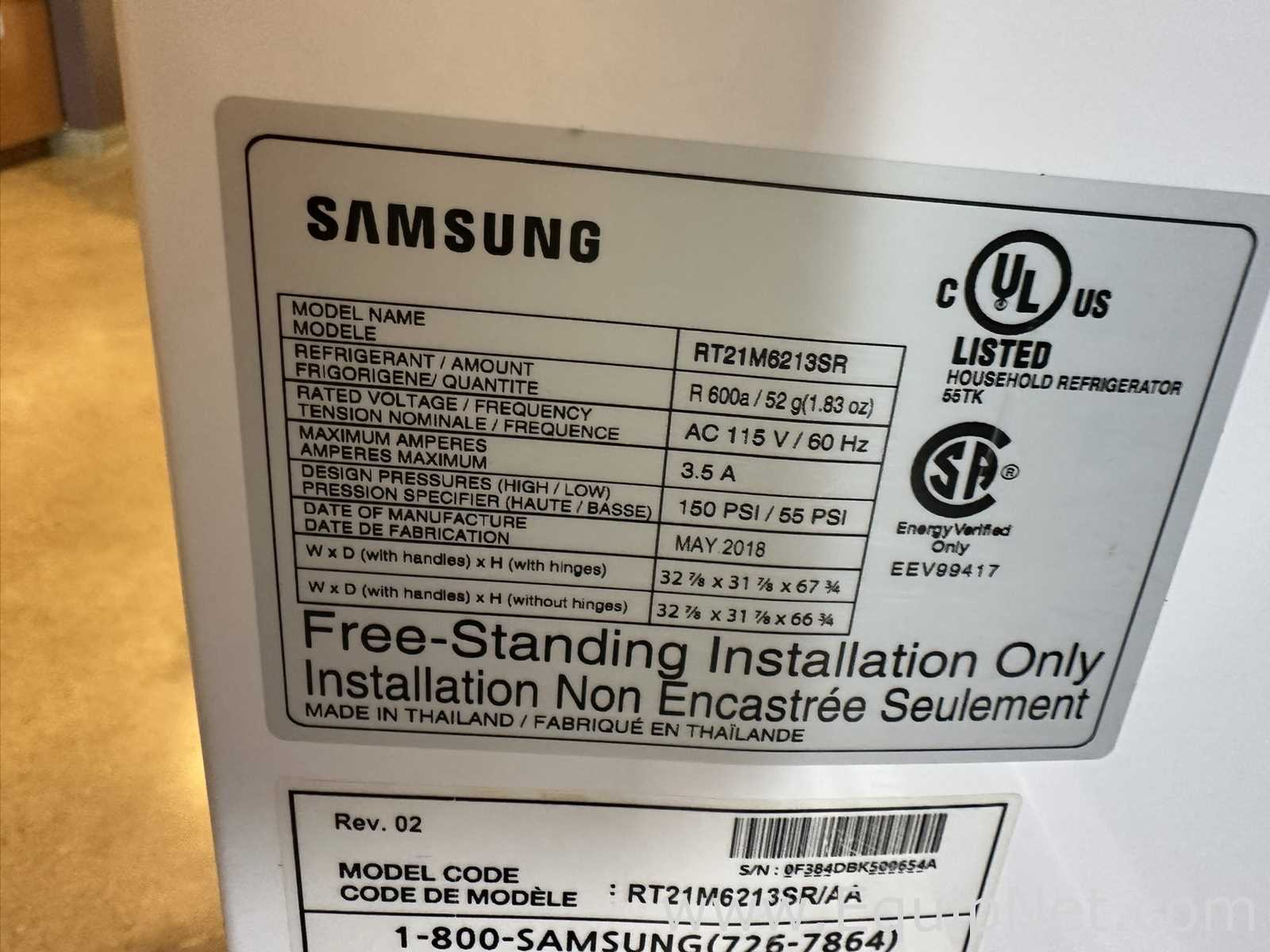 Samsung RT21M6213SR Top Freezer Refrigerator