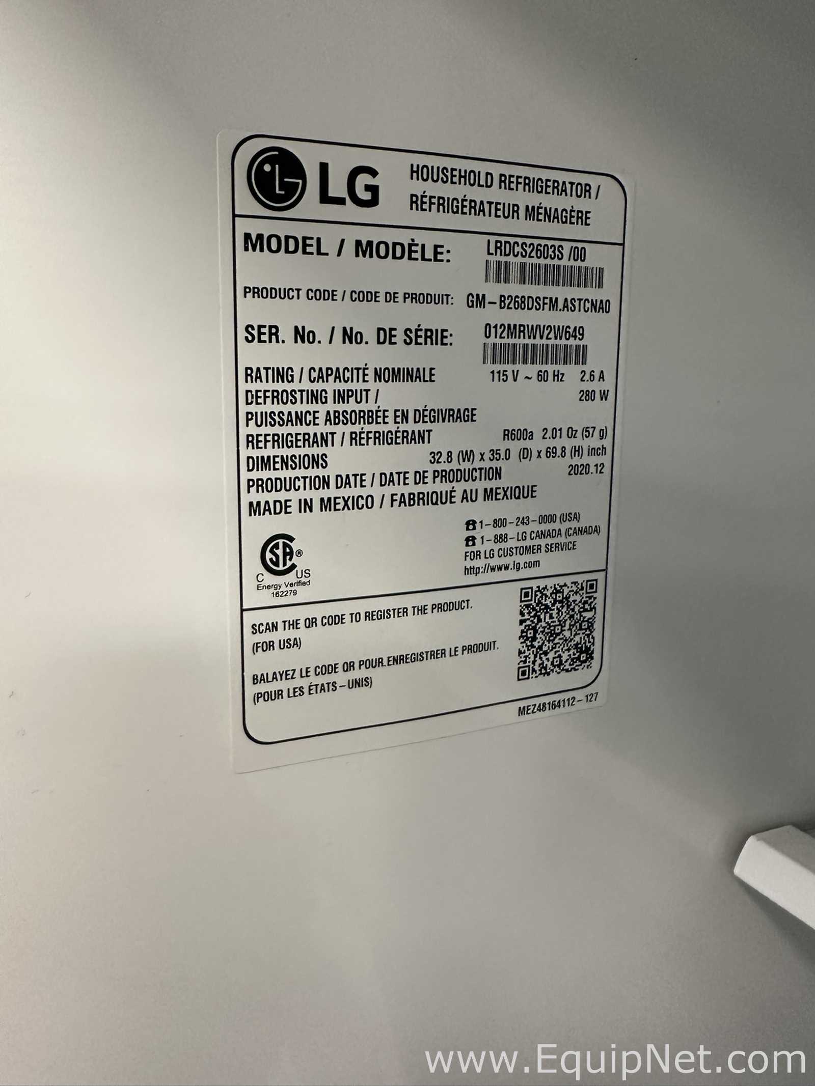 Refrigeradores LG LRDCS2603S