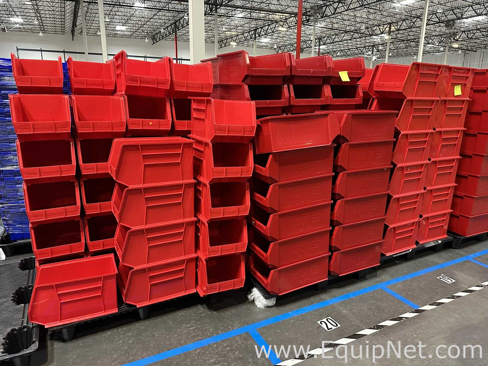 Lot of Quantum Storage Systems Magnum 532 Stackable Storage Bins