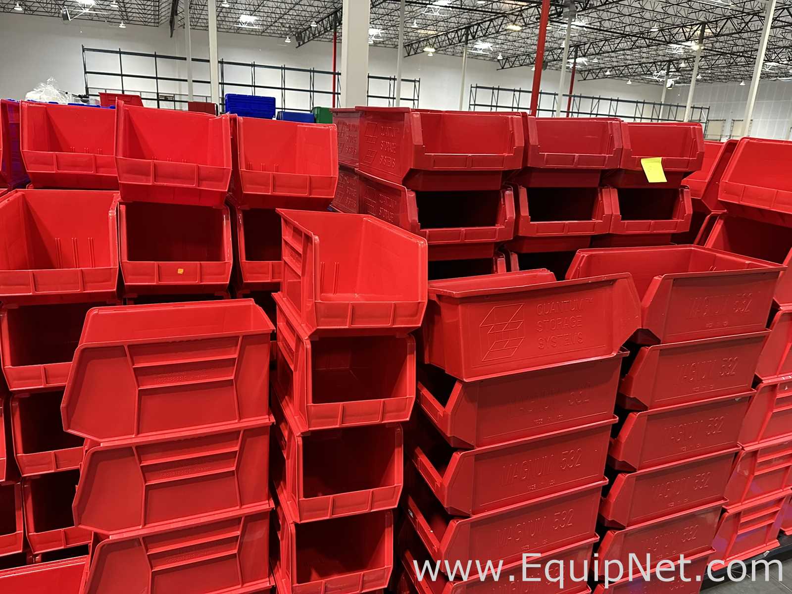 Lot of Quantum Storage Systems Magnum 532 Stackable Storage Bins