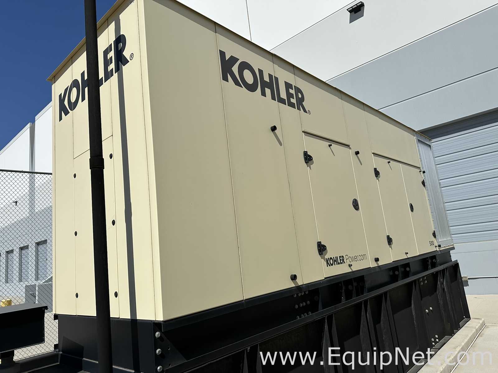 Kohler 500 kW Enclosed Diesel Generator Set with Sub-Base Fuel Tank
