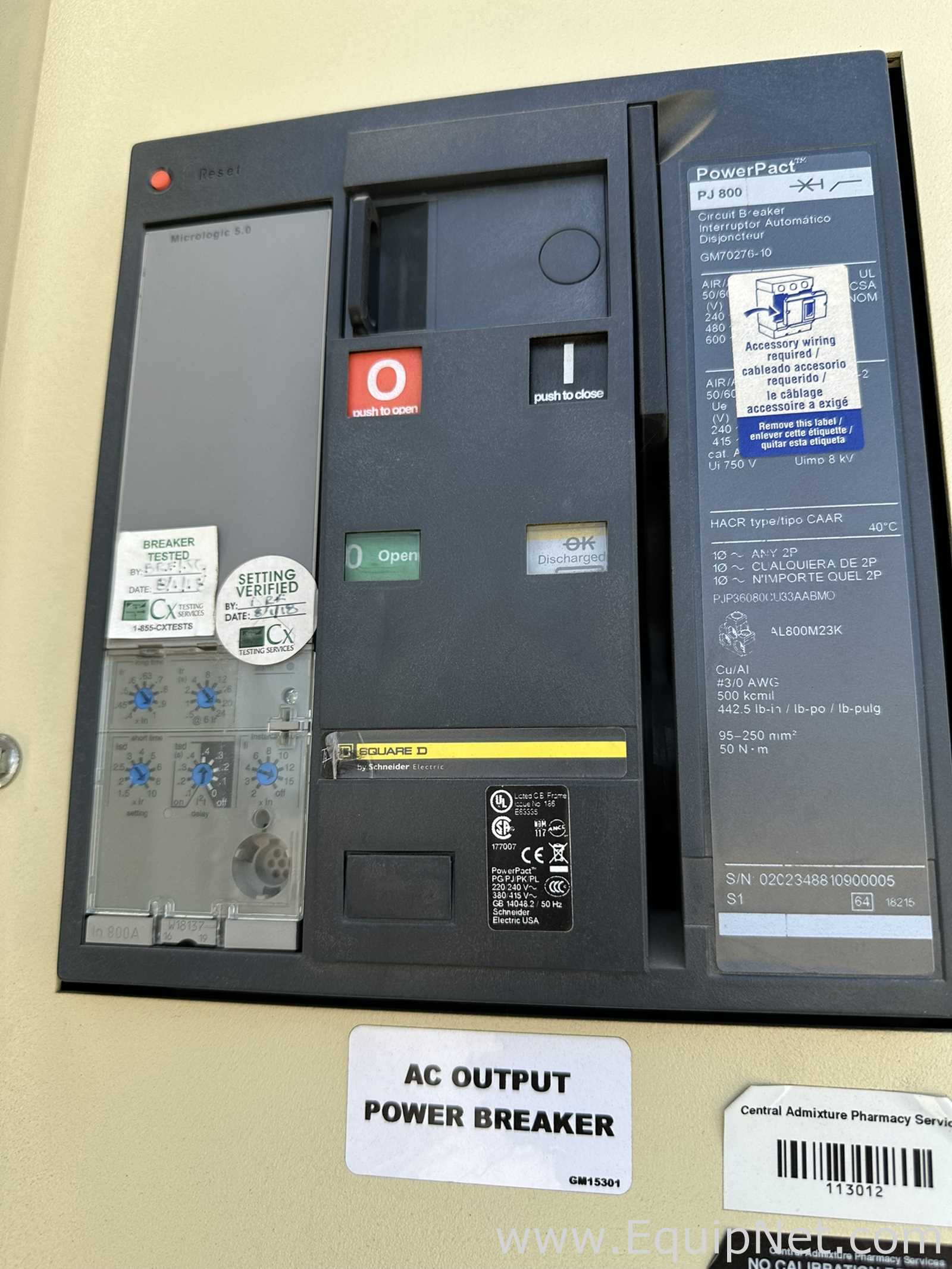 Kohler 500 kW Enclosed Diesel Generator Set with Sub-Base Fuel Tank