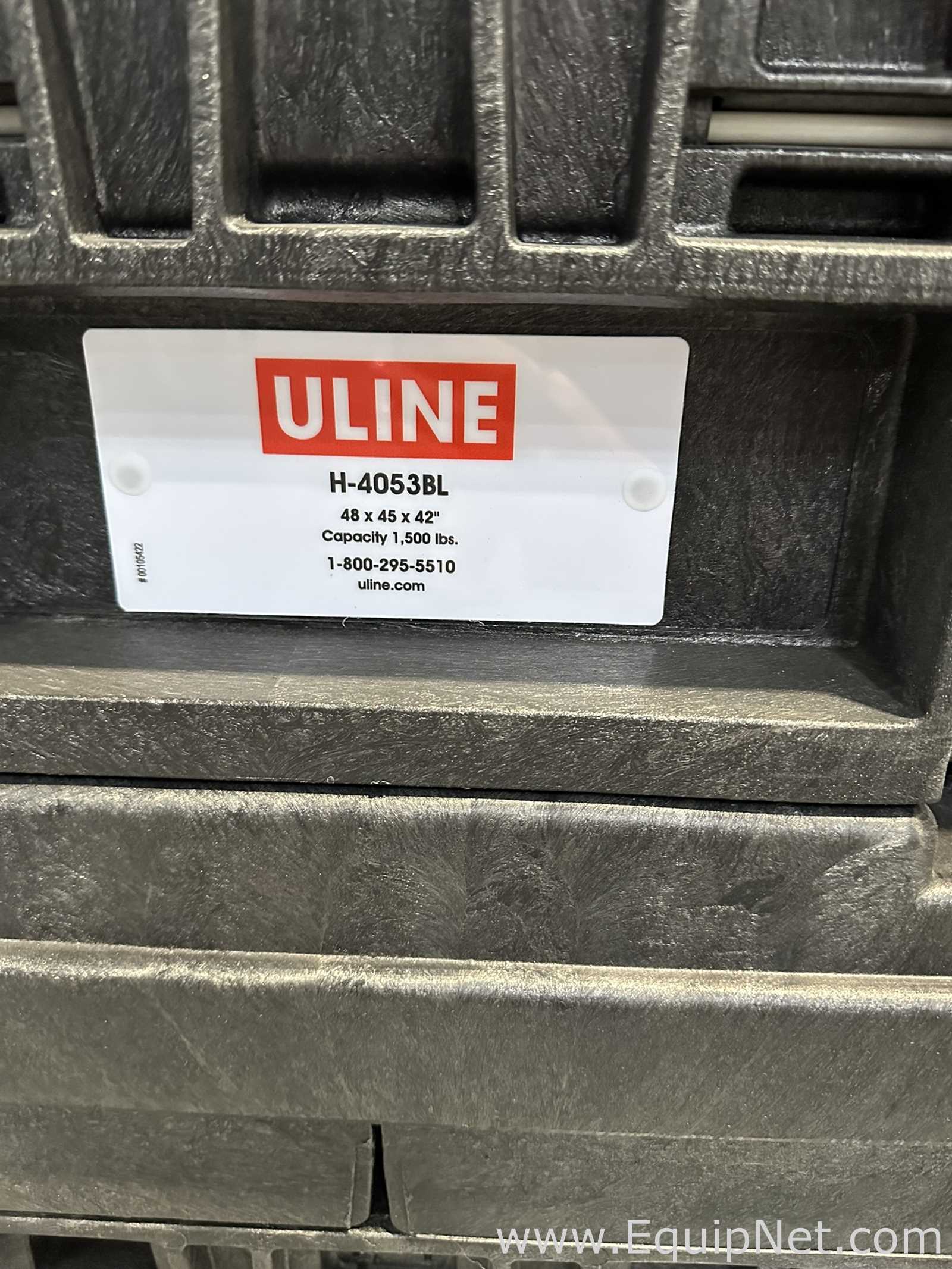 Lot of Uline H-4053BL Collapsible Bulk Container Bins