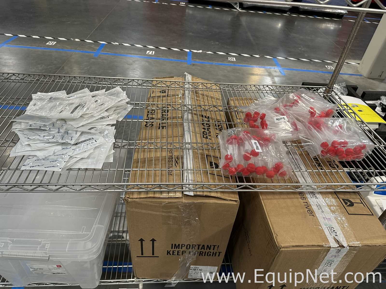 Large Lot of VWR Lab Consumables Including Culture Tubes, Conical Tubes and Reagent Bottles