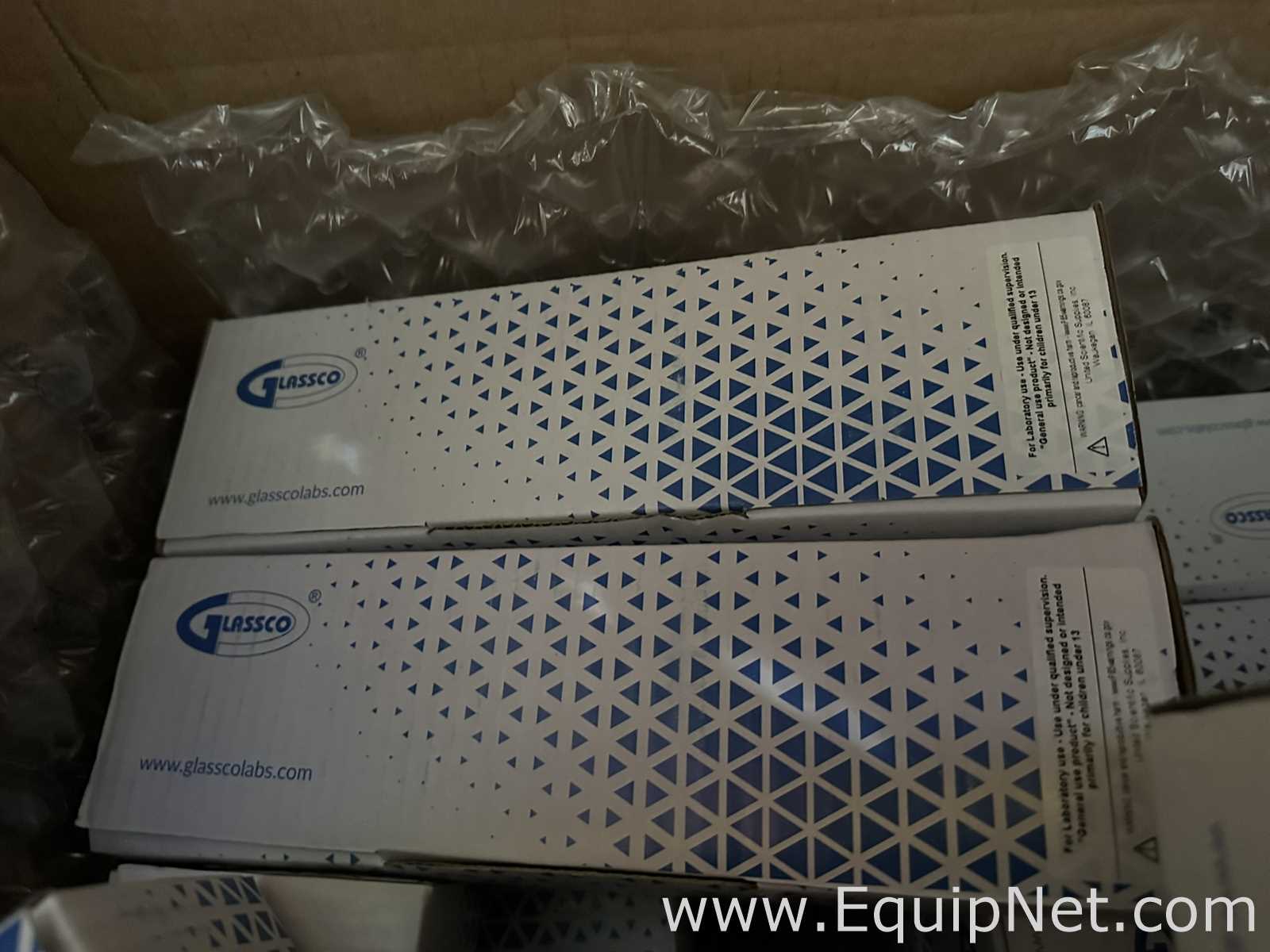 Large Lot of Unused Laboratory Consumables Including Serological Pipettes, Titration Cups, Glassware
