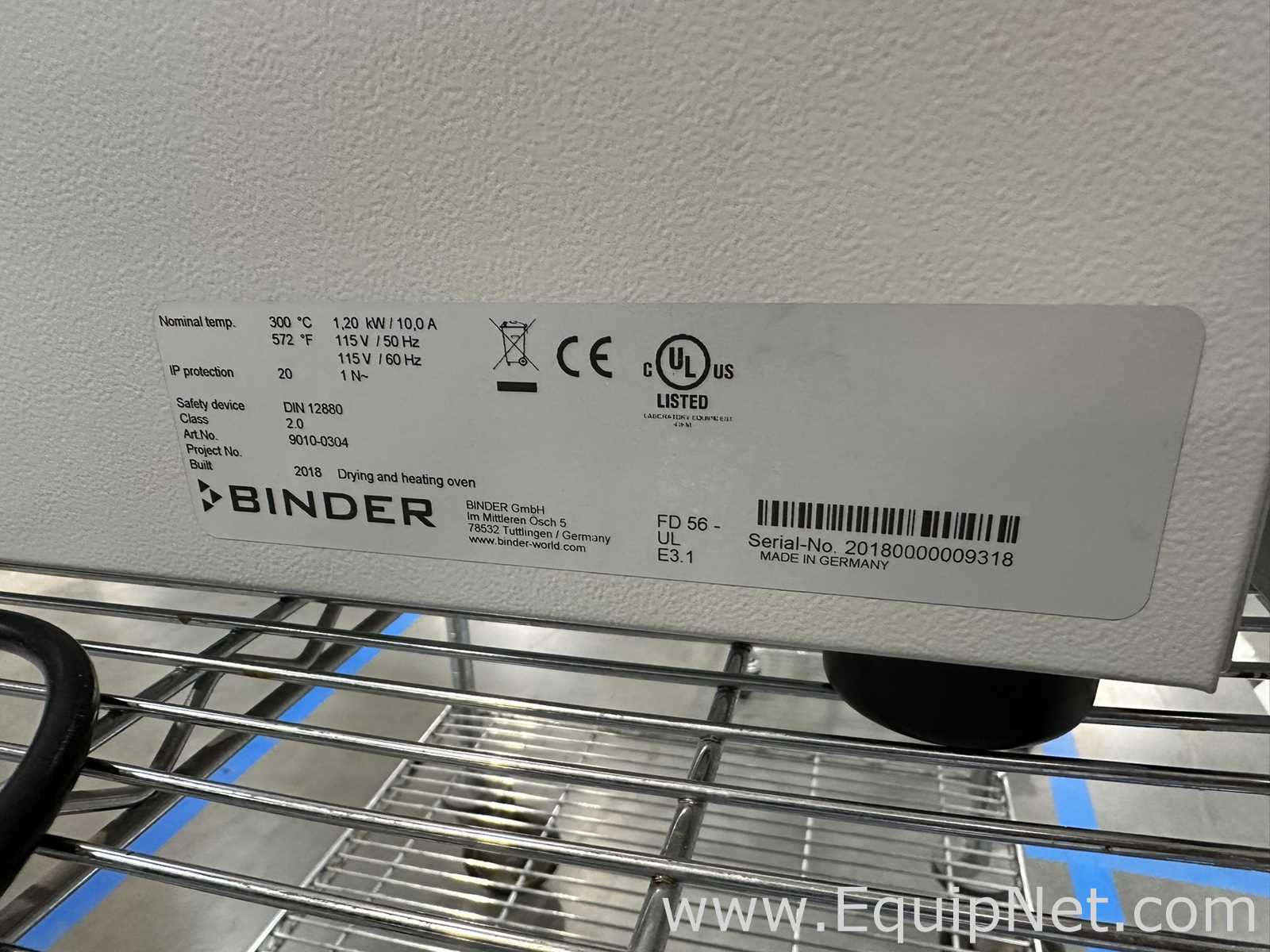 Binder FD 56 Drying and Heating Oven