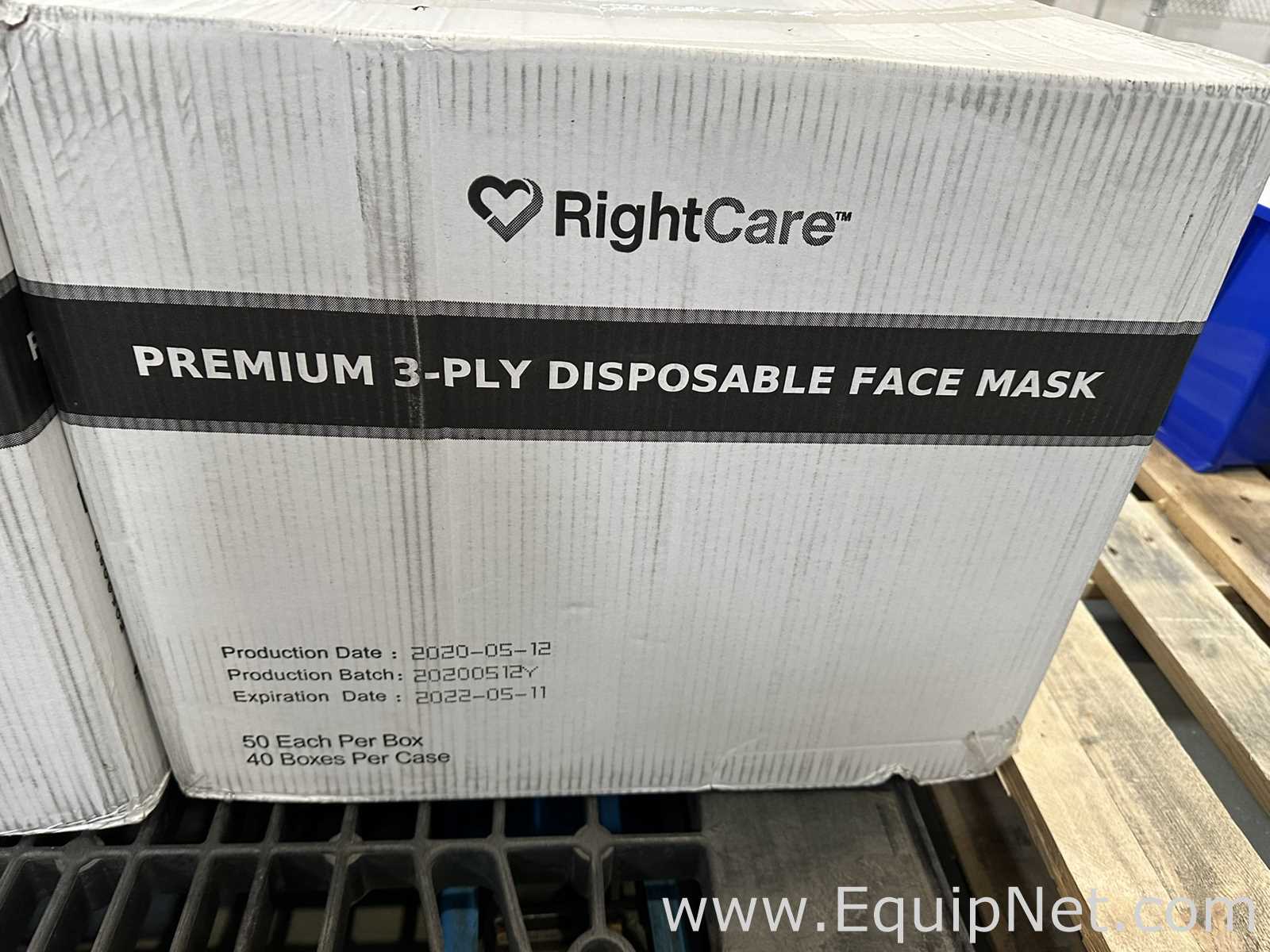 Large Lot of Unused RightCare RCTPFM Premium 3-Ply Disposable Face Masks