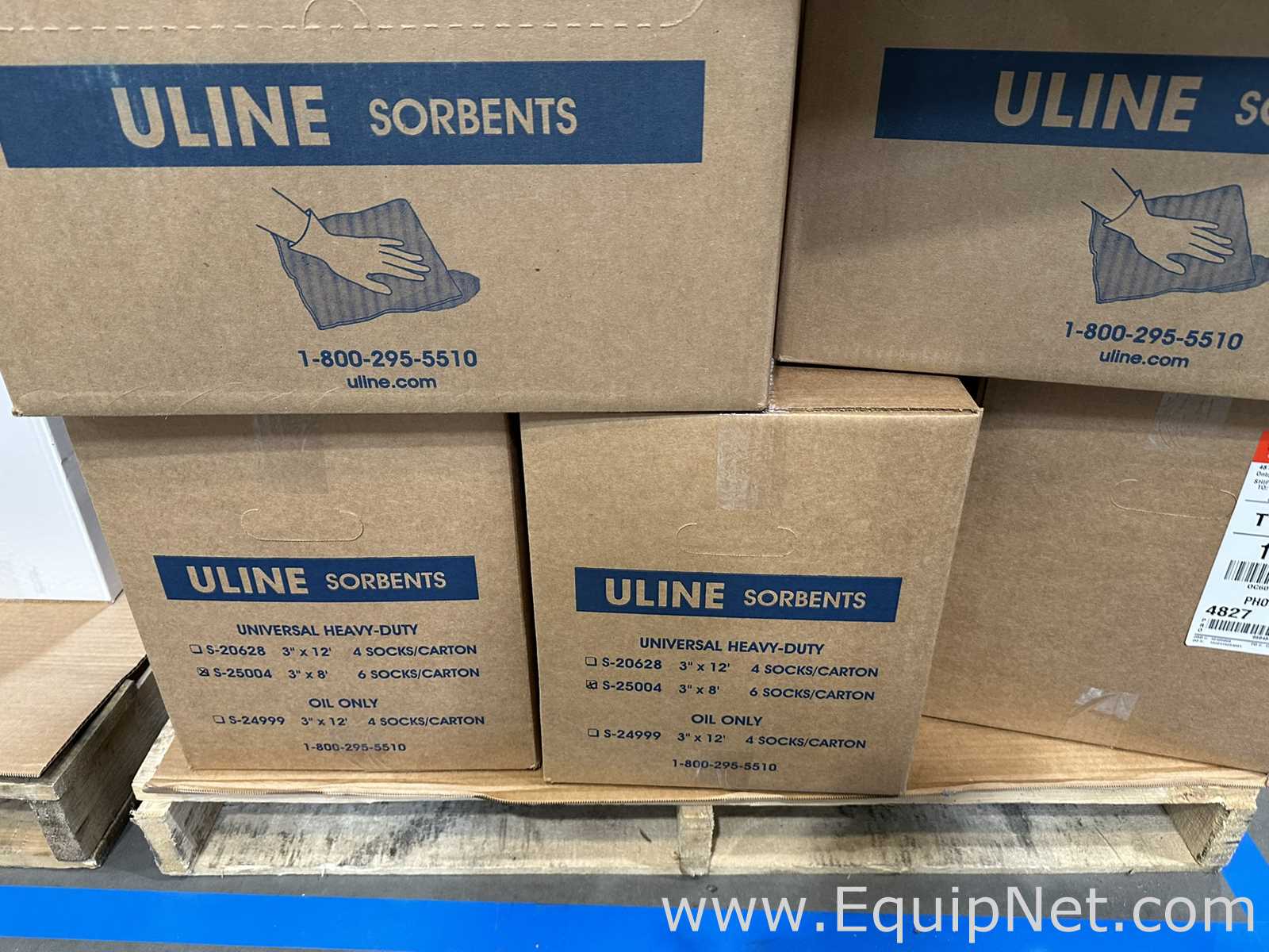 Large Lot of Uline Sorbent Pads and Socks