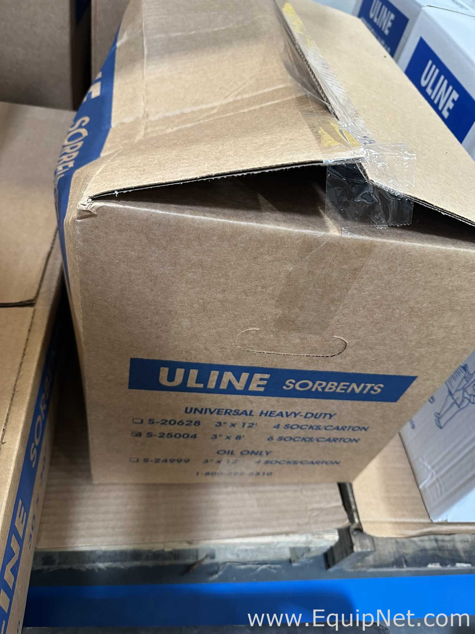 Large Lot of Uline Sorbent Pads and Socks