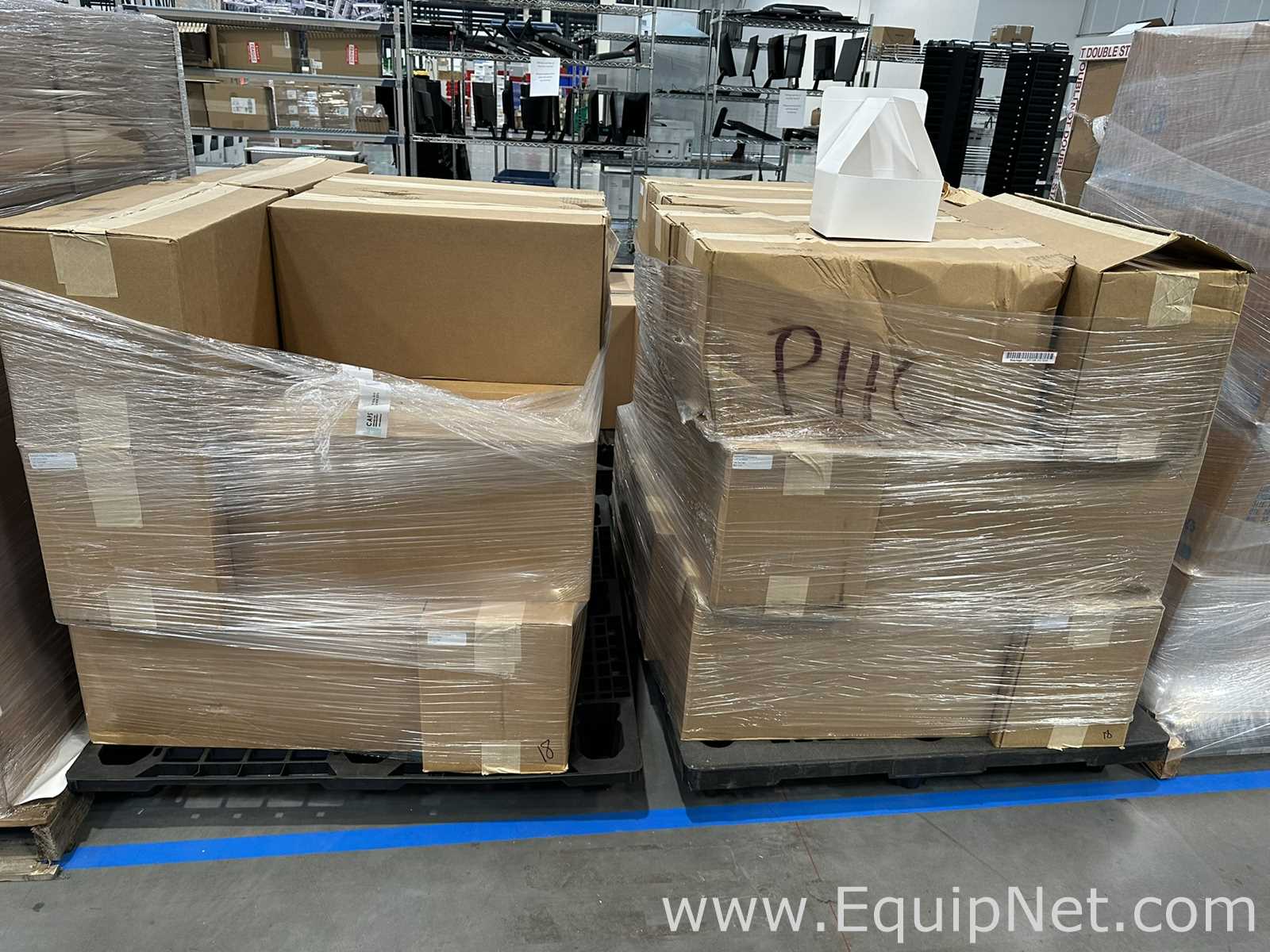 Large Lot of Unused White Folding Paperboard Cartons