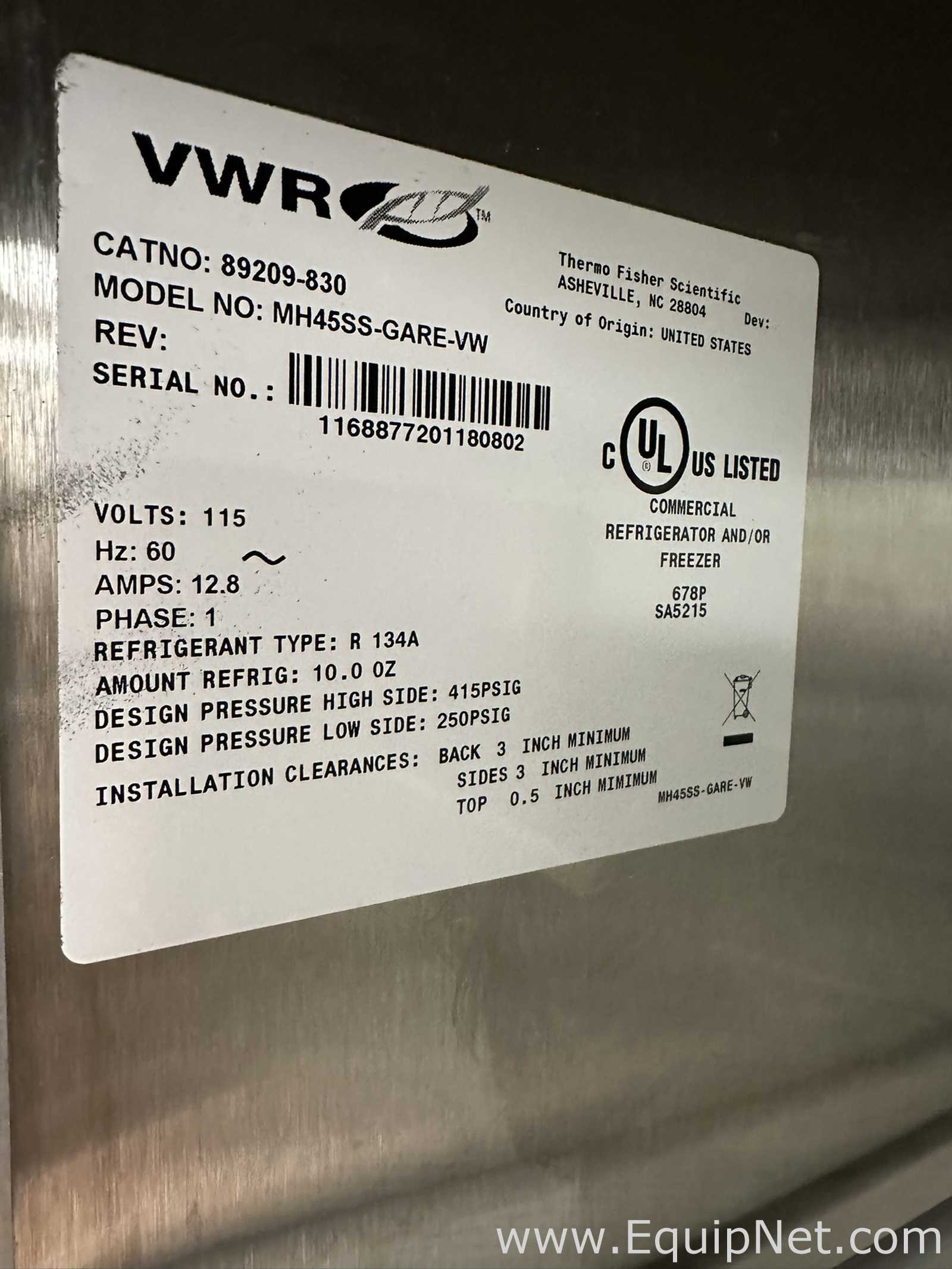 Unidade de Refrigeração VWR Scientific MH45SS-GARE-VW