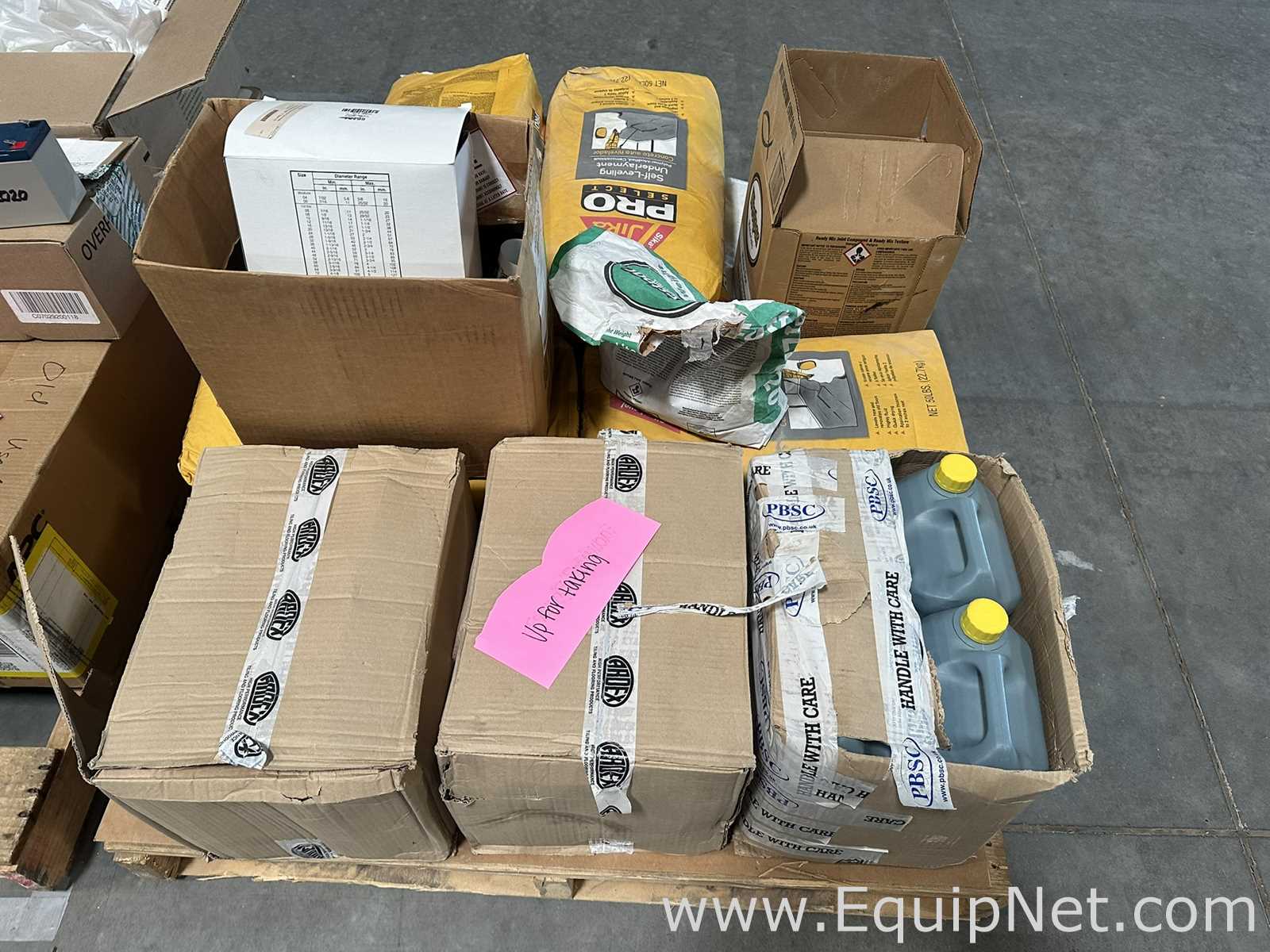 Large Lot of Facility Maintenance Supplies, UPS Batteries and Dome Camera Housings - 3 Pallets