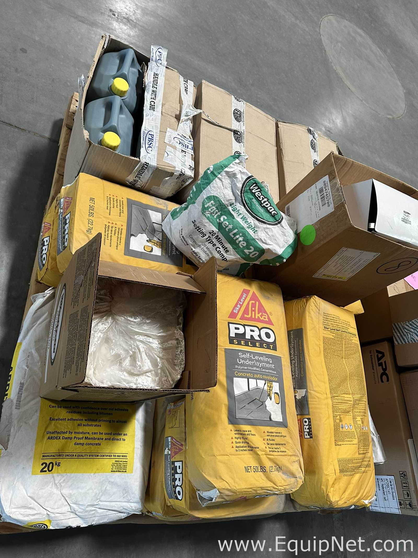 Large Lot of Facility Maintenance Supplies, UPS Batteries and Dome Camera Housings - 3 Pallets