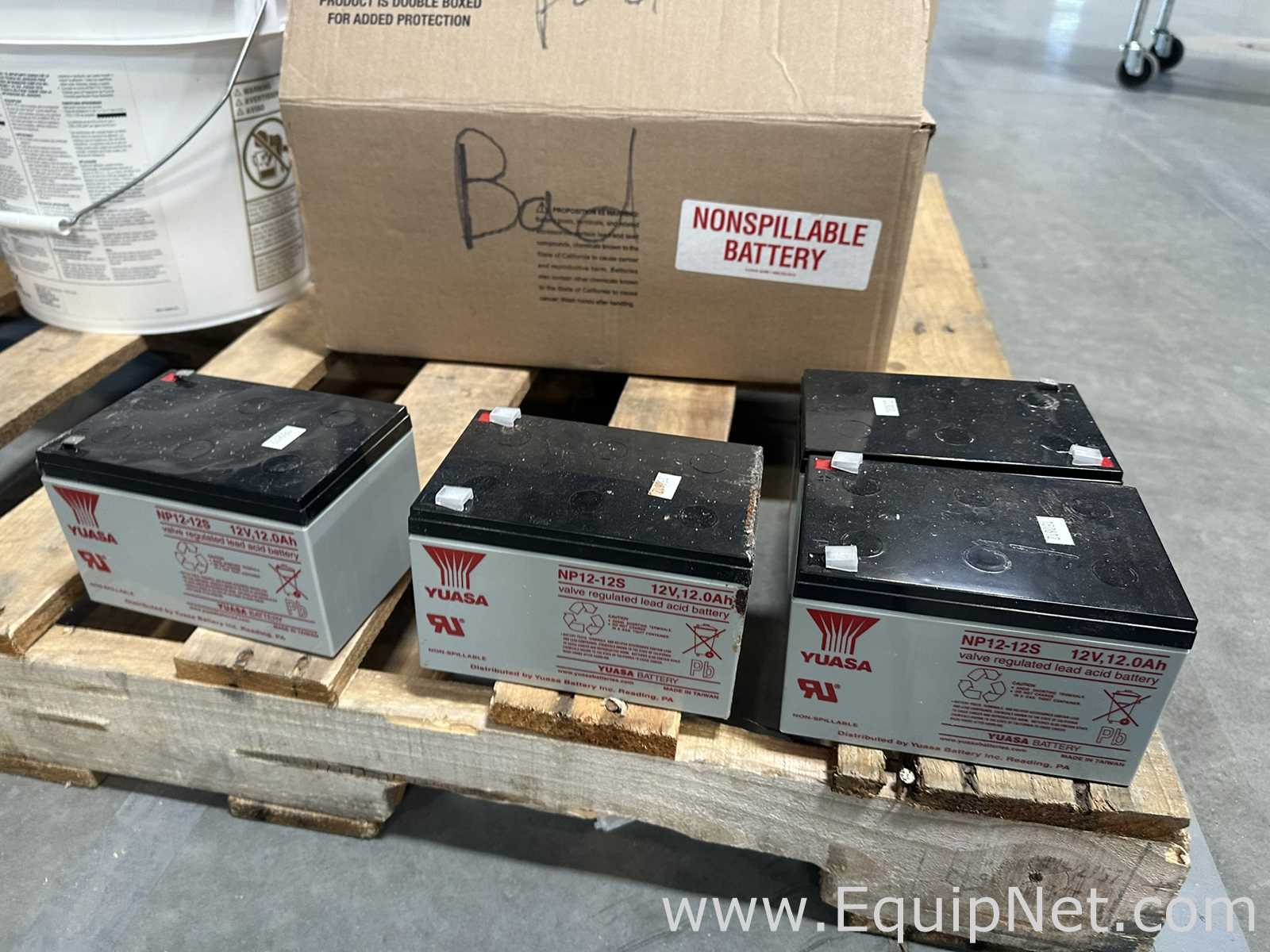 Large Lot of Facility Maintenance Supplies, UPS Batteries and Dome Camera Housings - 3 Pallets