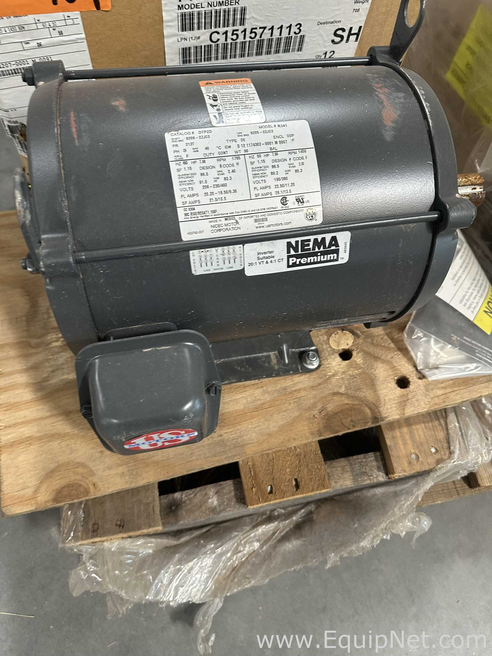 Lote de  Motor Nidec Motor Corporation D7P2D / HD98