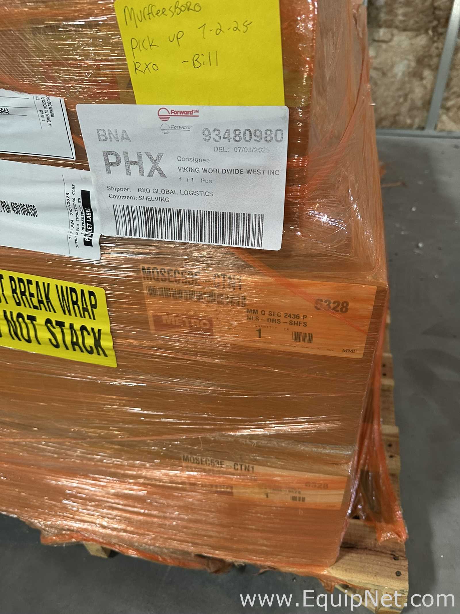 Lot of Unused Metro MetroMax Q Polymer Shelving Components