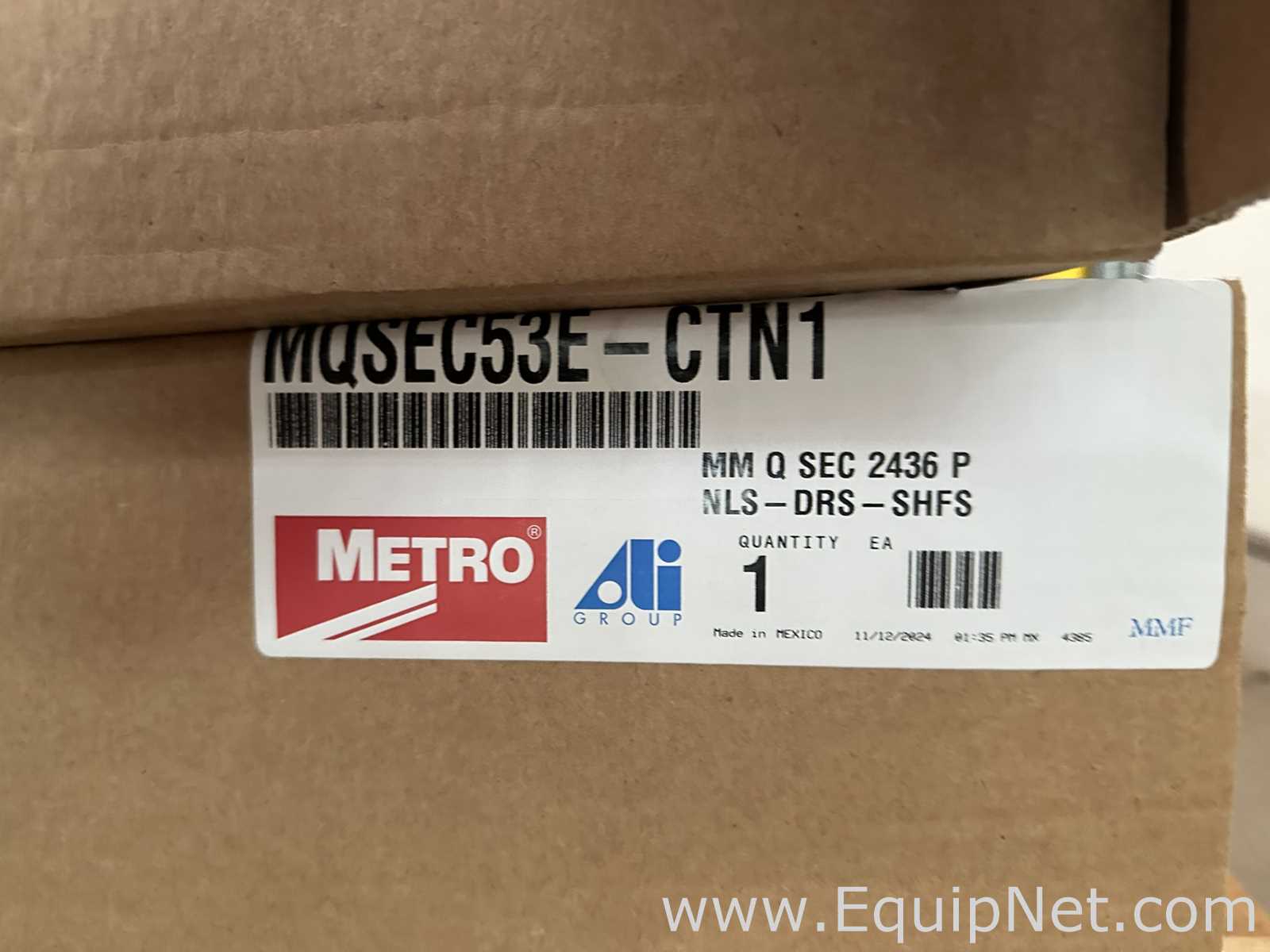 Lot of Unused Metro MetroMax Q Polymer Shelving Components