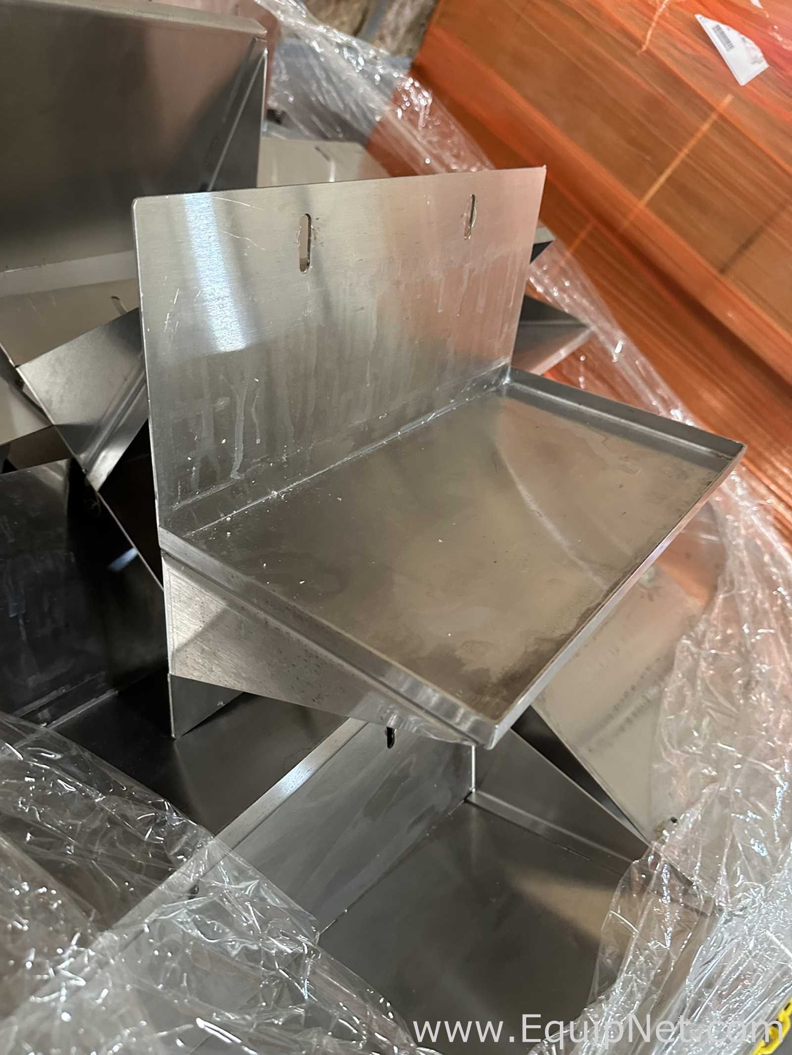 Lot of Stainless Steel Wall Mount Shelves