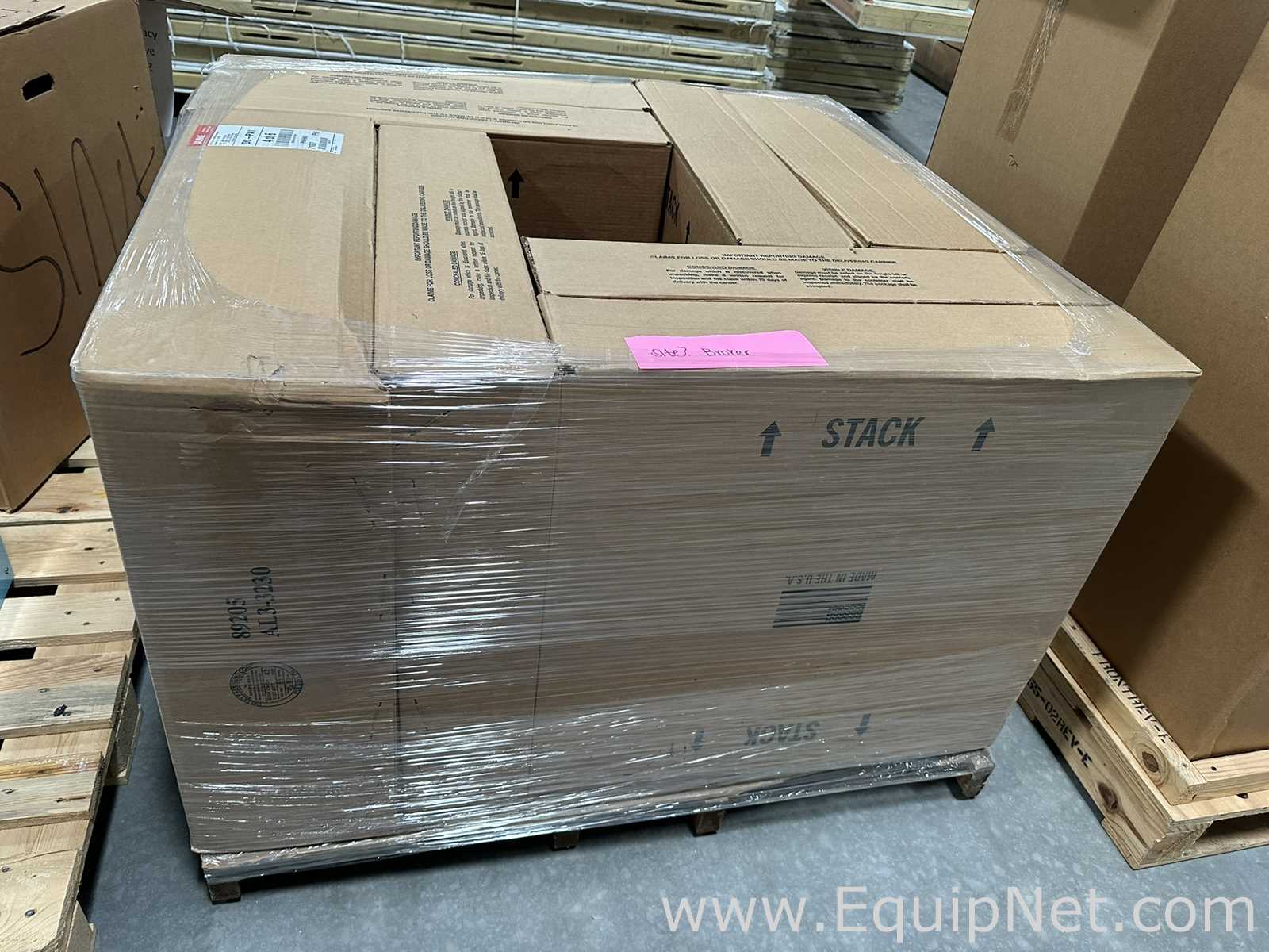 Lot of Unused Uline H-1137-LTOP and H-2484-LTOP Laminate Packing Table Tops and Legs