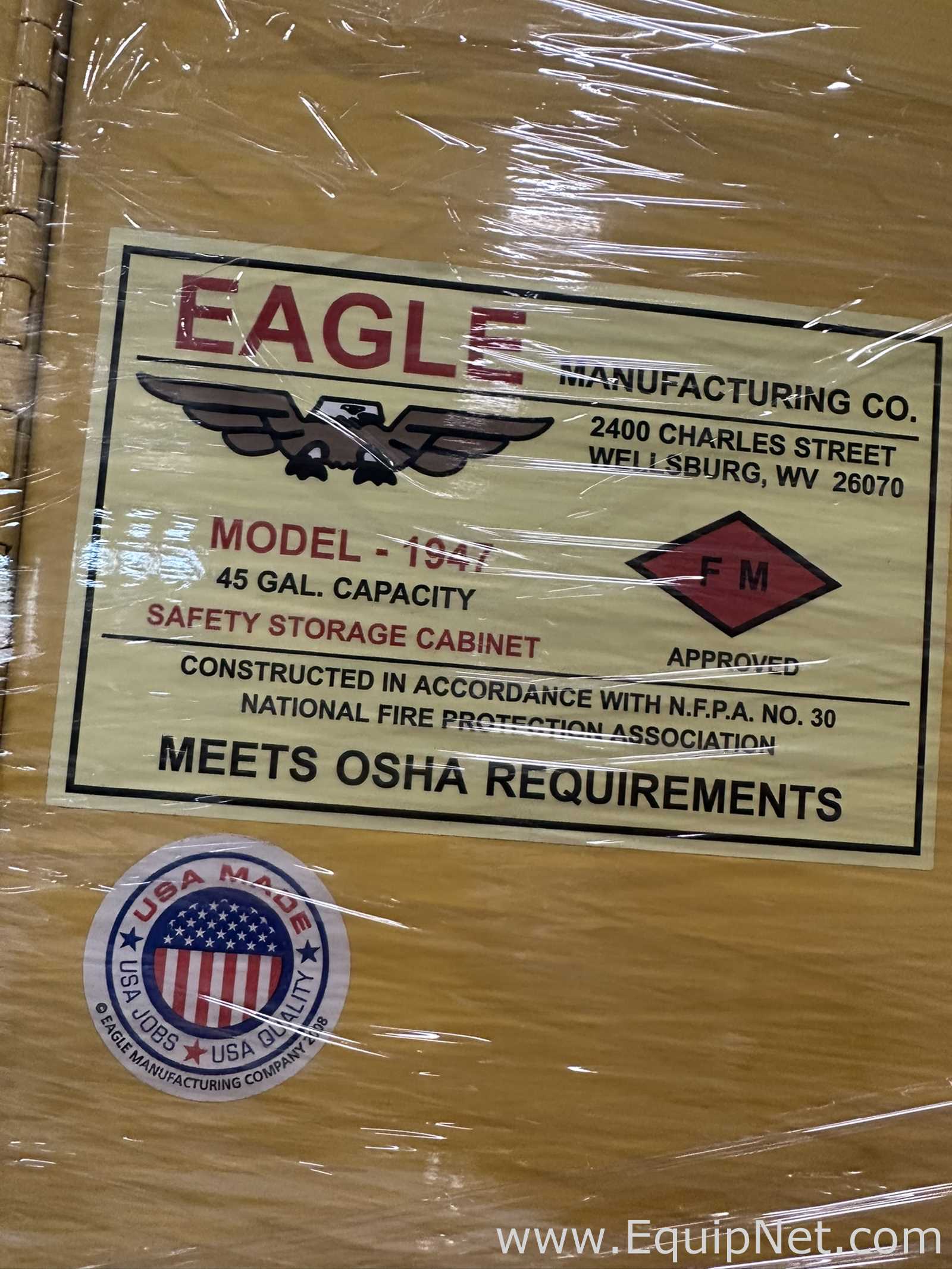 Eagle Manufacturing 1947 45 Gallon Flammable Safety Storage Cabinet