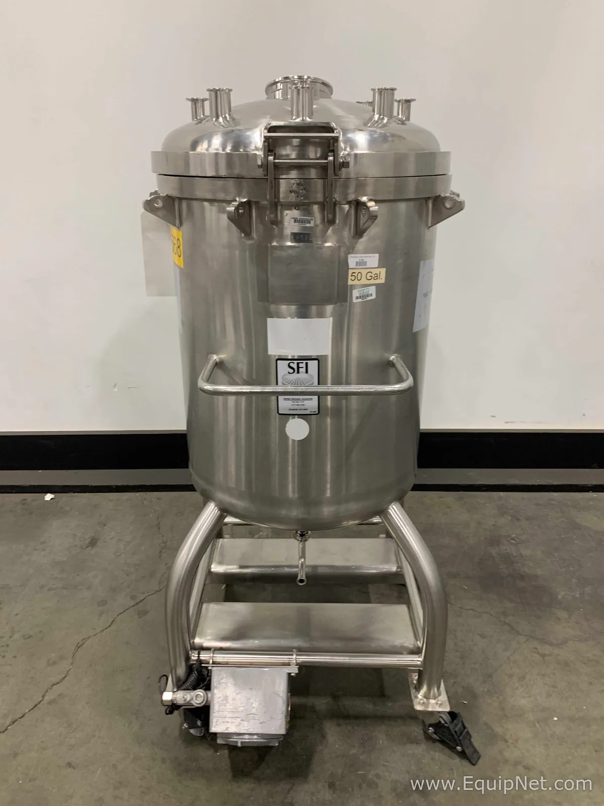 Stainless Fabrication Inc. 50 Gallon Single Wall Mobile Pressure Vessel