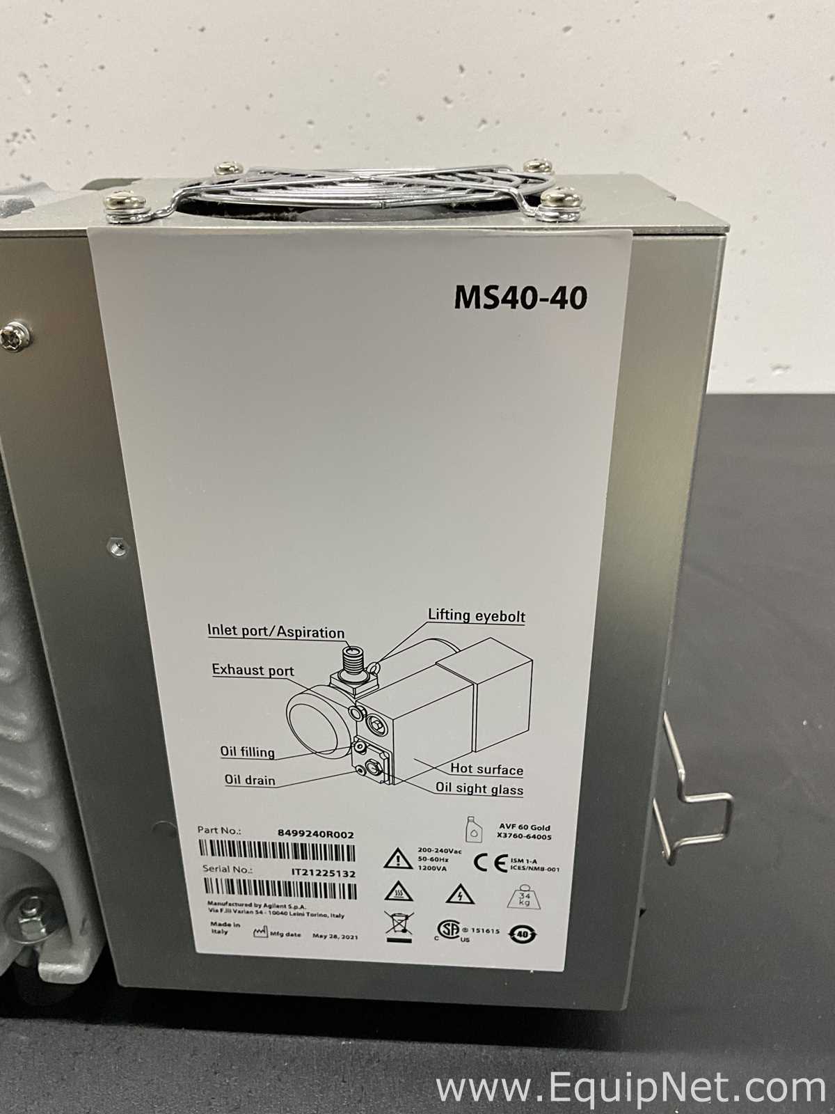 Flügelzellenpumpe Agilent Technologies MS40-40