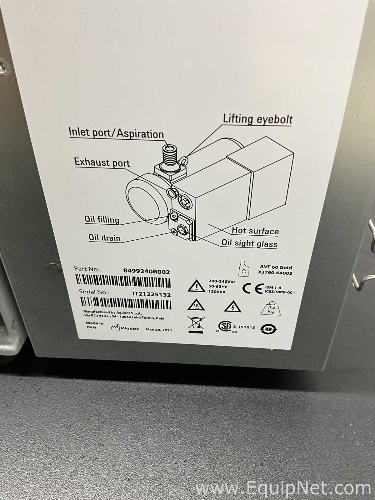 Flügelzellenpumpe Agilent Technologies MS40-40
