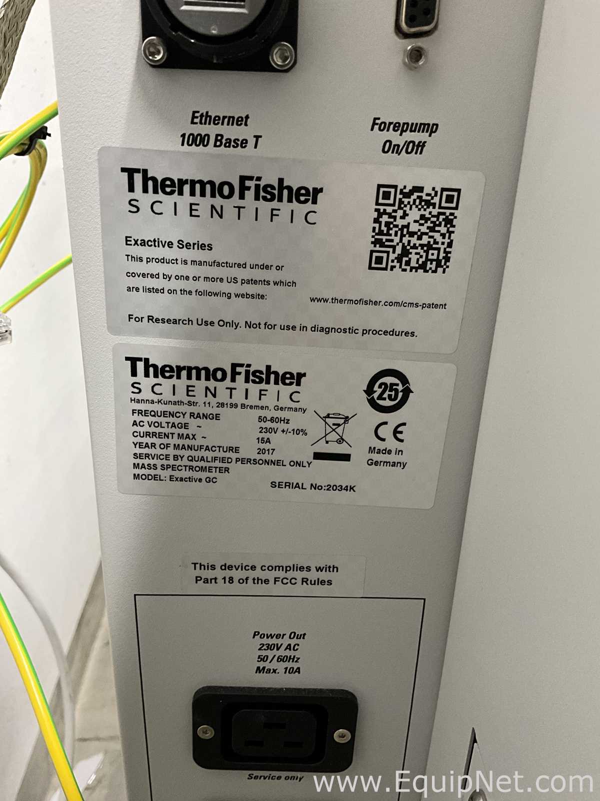 Espectrómetro de Masa Thermo Scientific Exactive GC