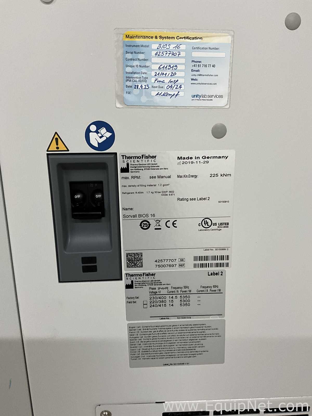 Laborzentrifuge Thermo Scientific Sorvall Bios 16