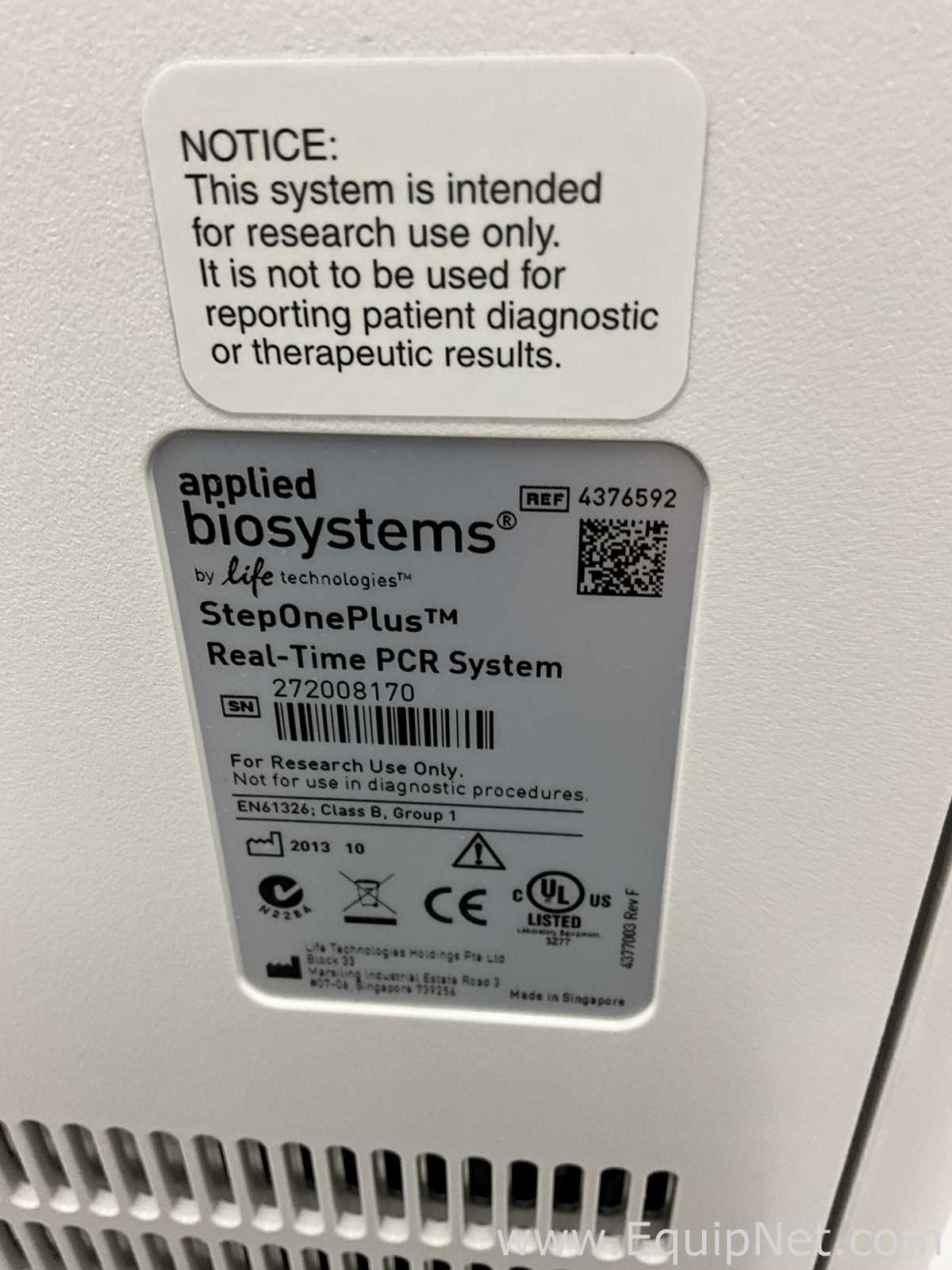 Applied Biosystems StepOnePlus Real Time PCR System