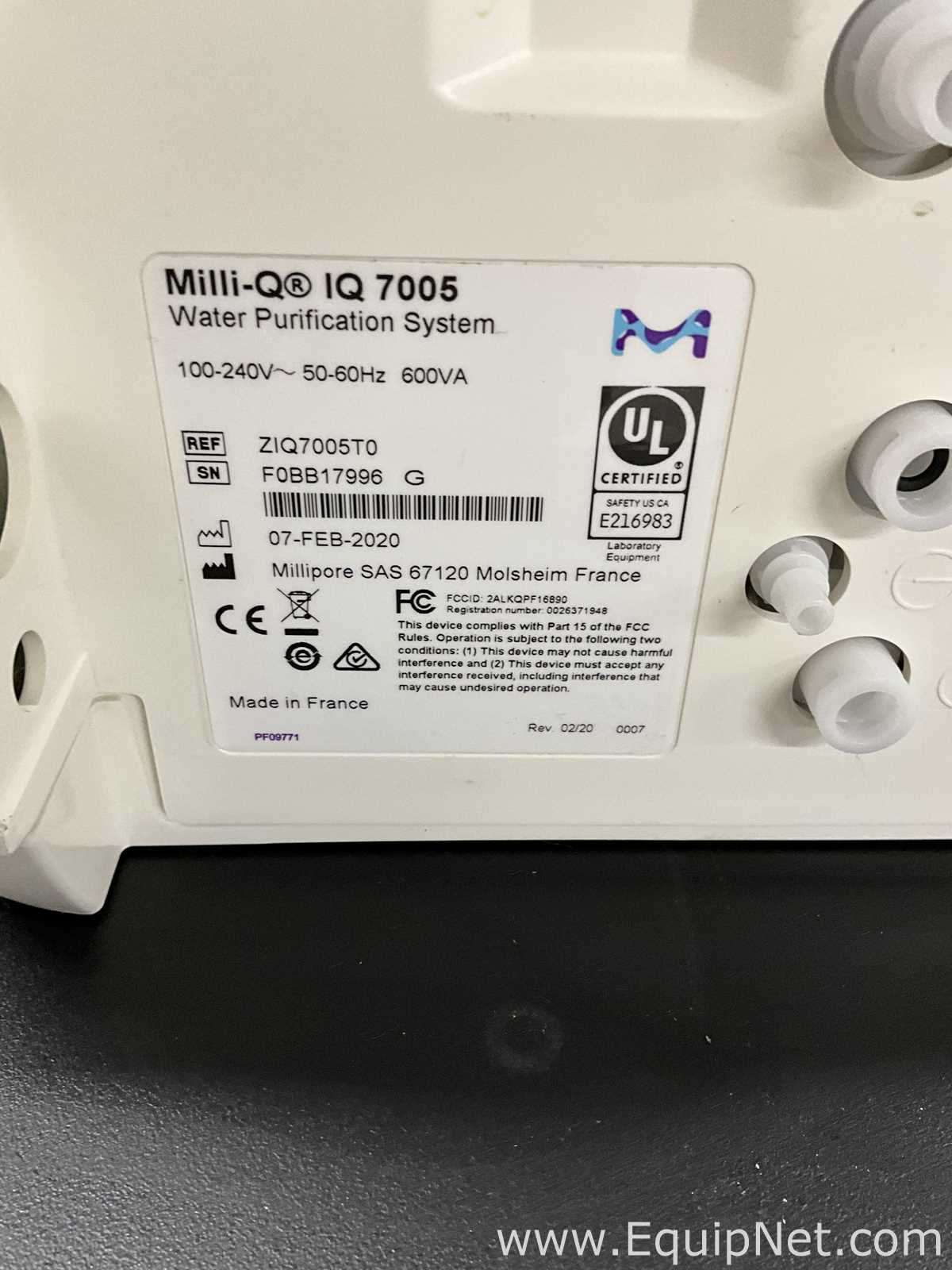 Sistema de Purificação e Destilação de Água Millipore Milli-Q IQ 7005