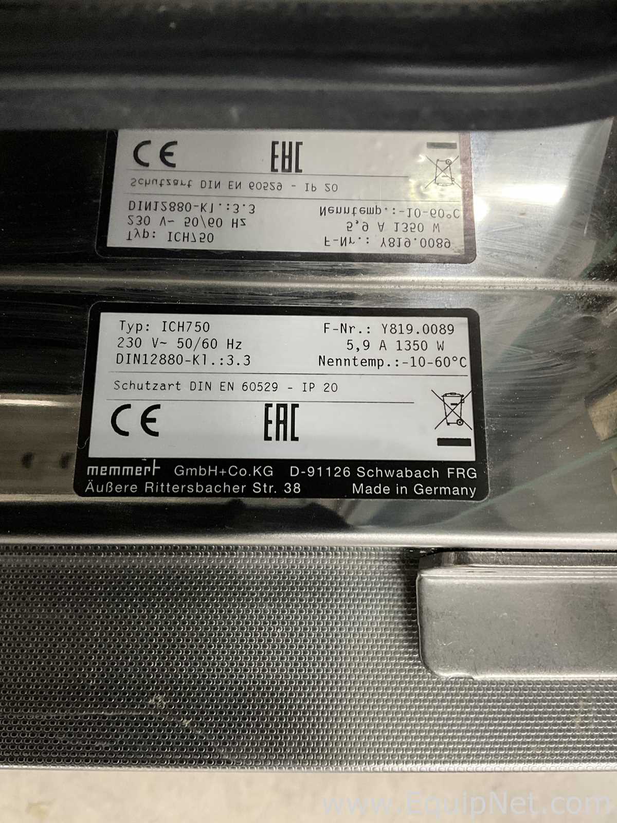 Incubadora Memmert GmbH Co.Kg ICH750