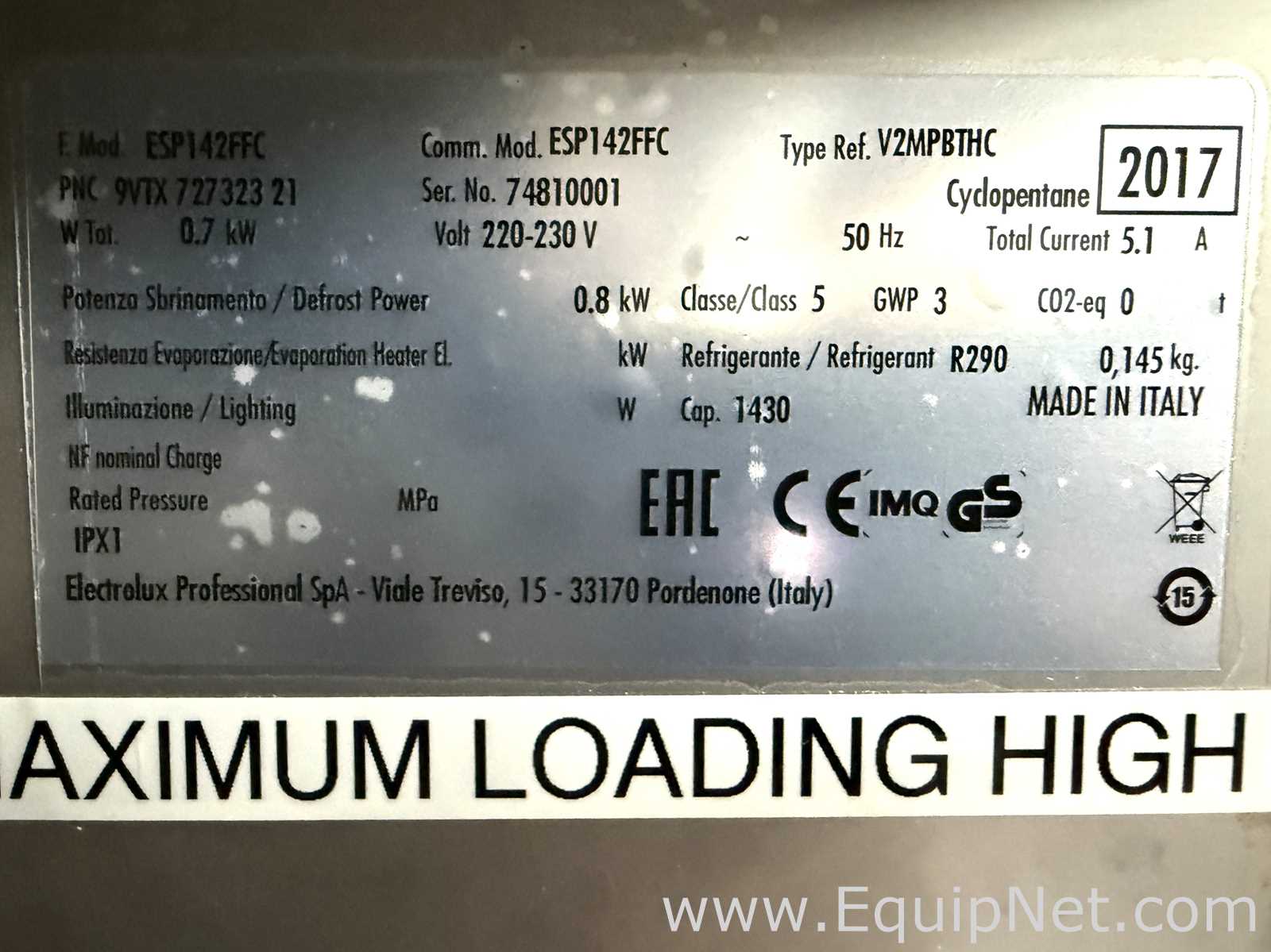 Congelador Electrolux ESP142FFC
