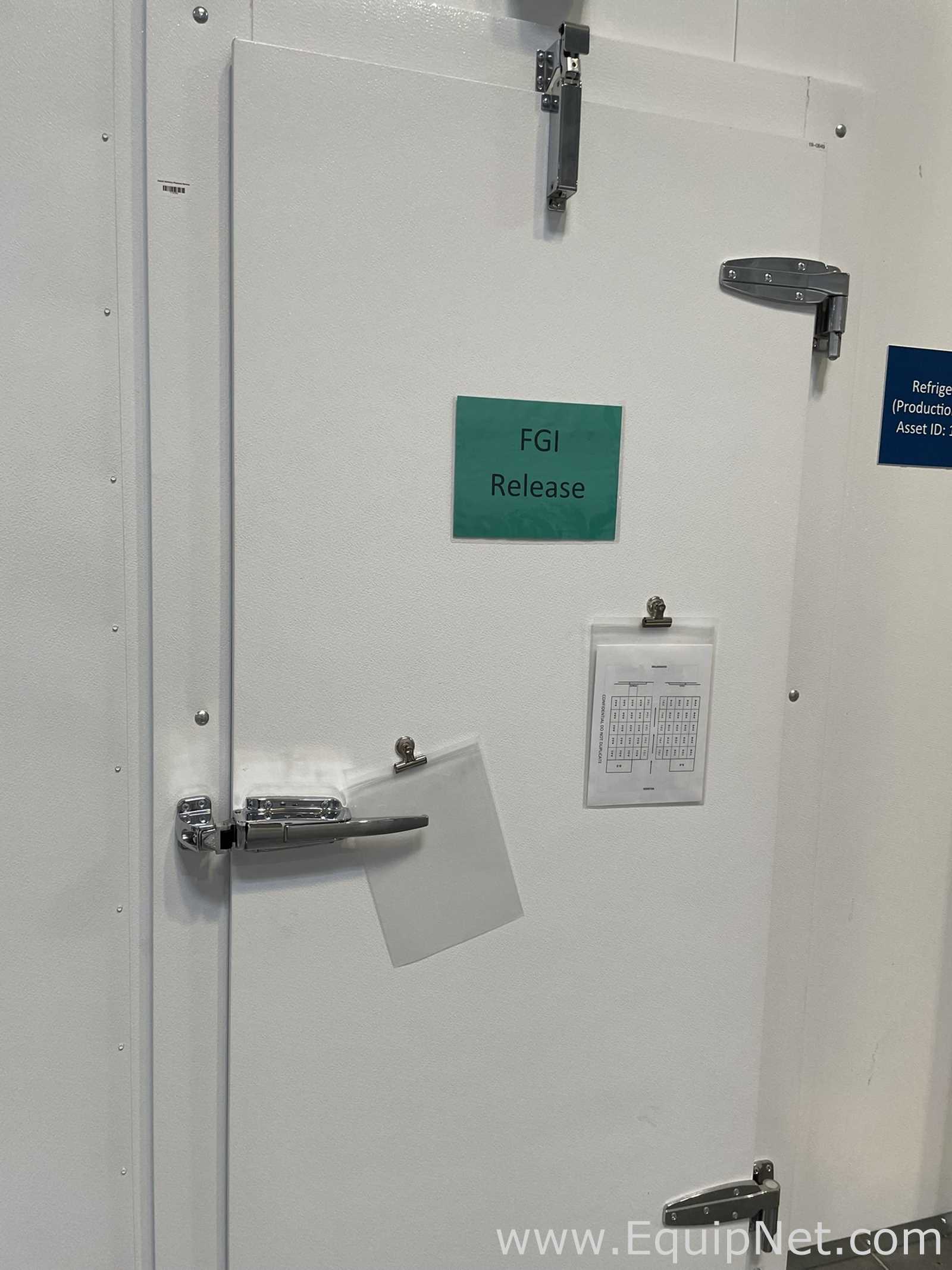 Walk-In Refrigerated Cold Storage Room with Bohn Evaporators and Rytec Turbo-Seal Door
