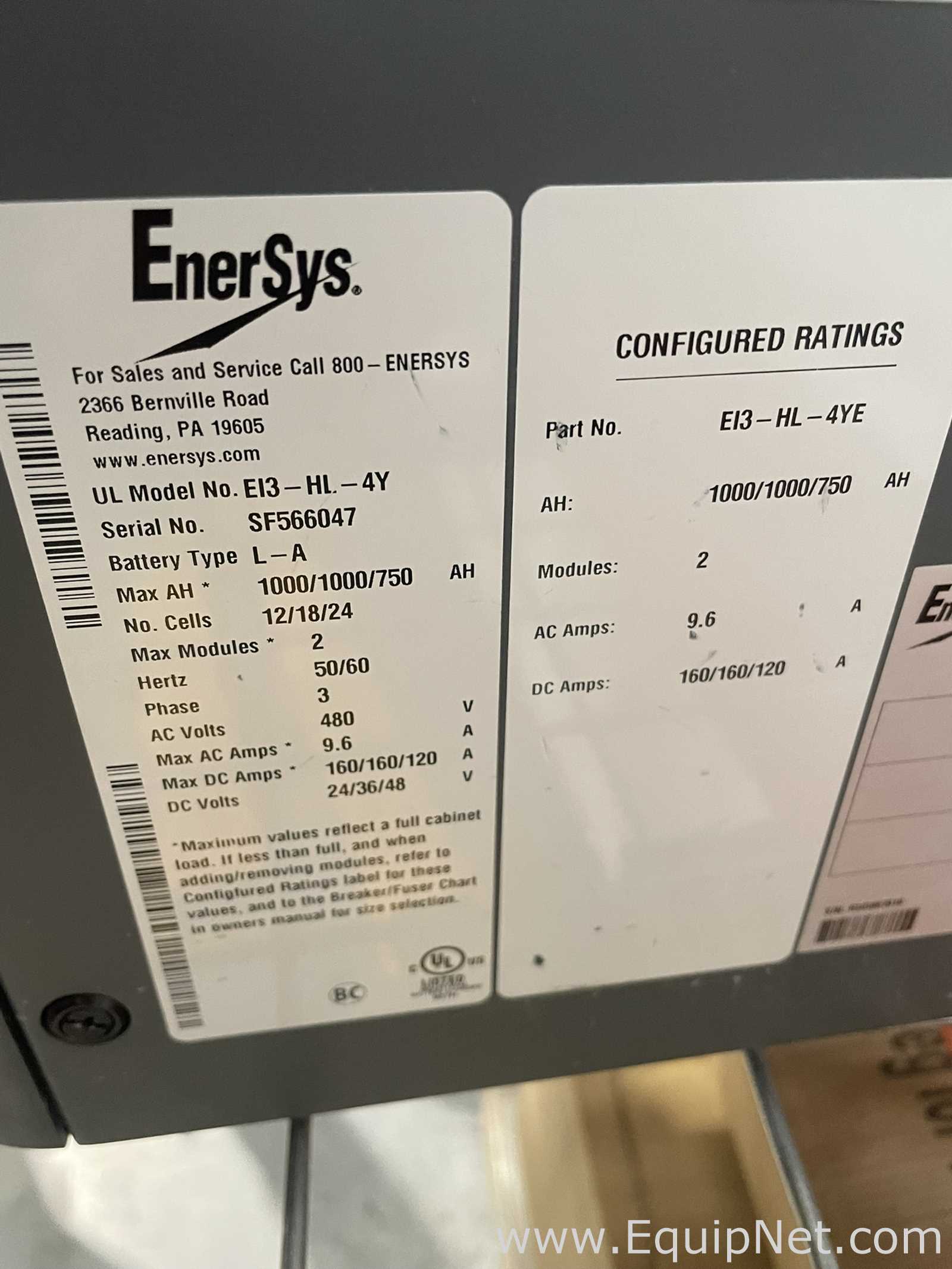 Cargador de Batería Enersys EI3-HL-4Y