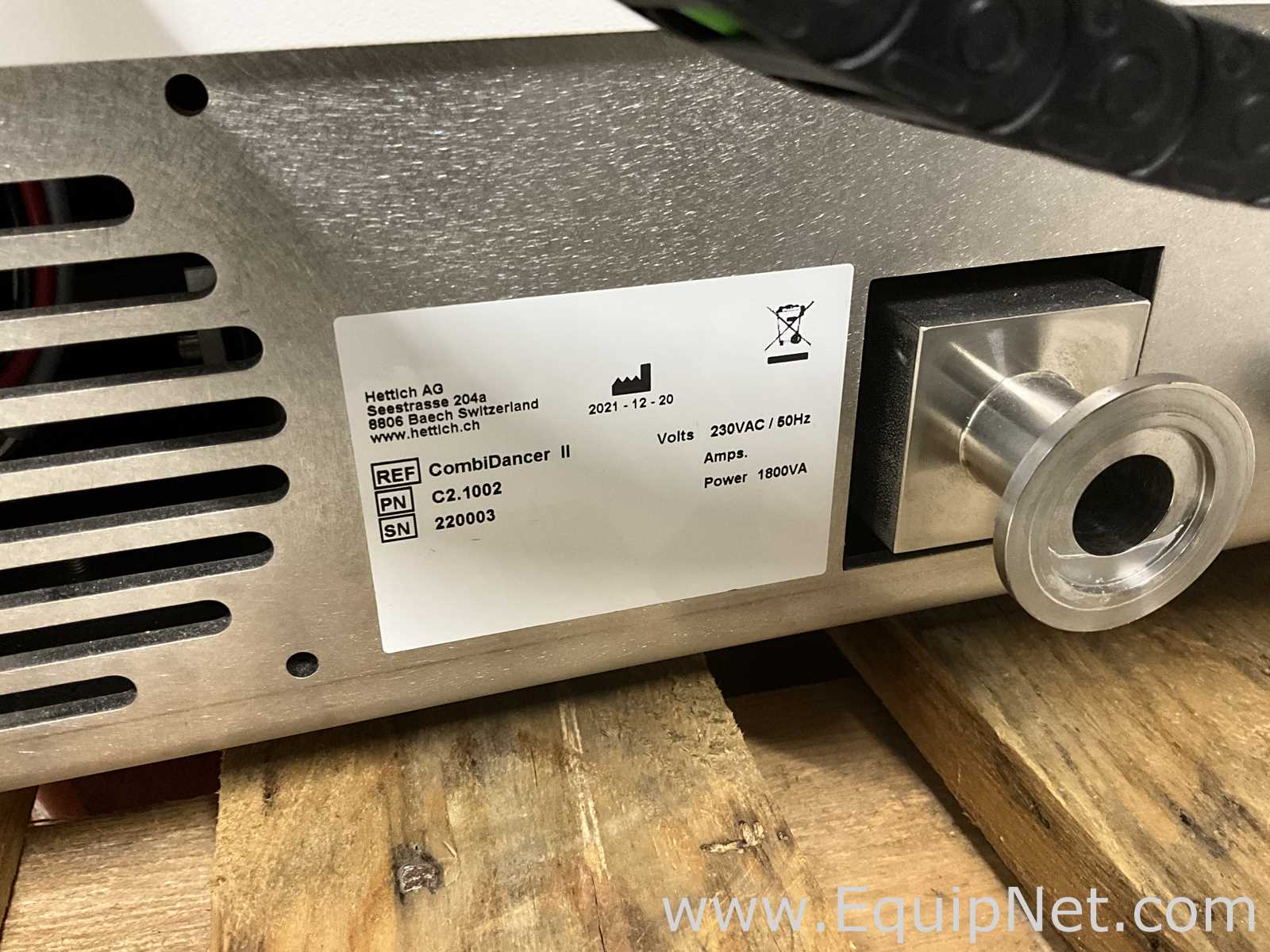 Hettich Combi Dancer II Vortex Vacuum Evaporator With Hettich Chiller to Dancer and Pump