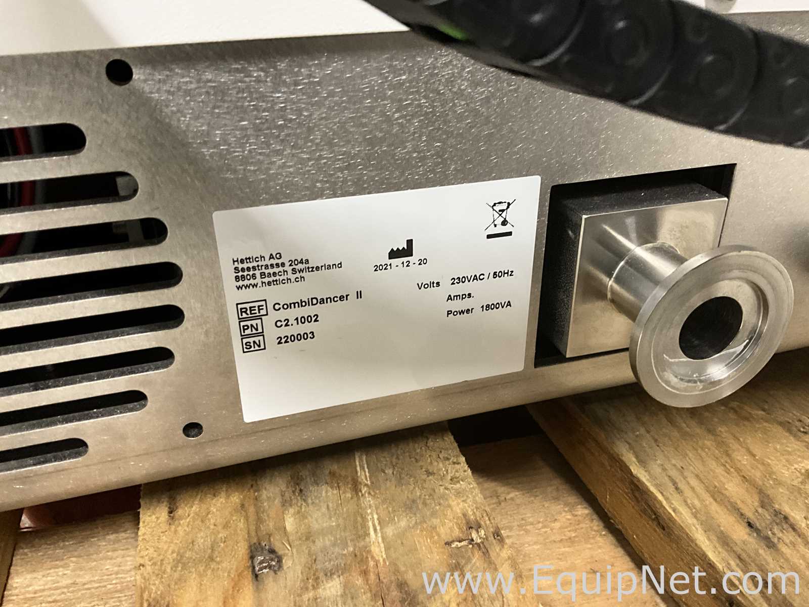 Hettich Combi Dancer II Vortex Vacuum Evaporator With Hettich Chiller to Dancer and Pump