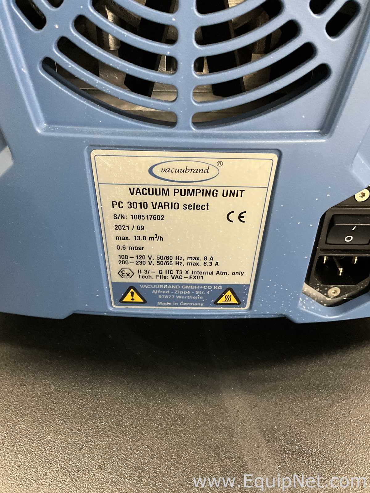 Hettich Combi Dancer II Vortex Vacuum Evaporator With Hettich Chiller to Dancer and Pump
