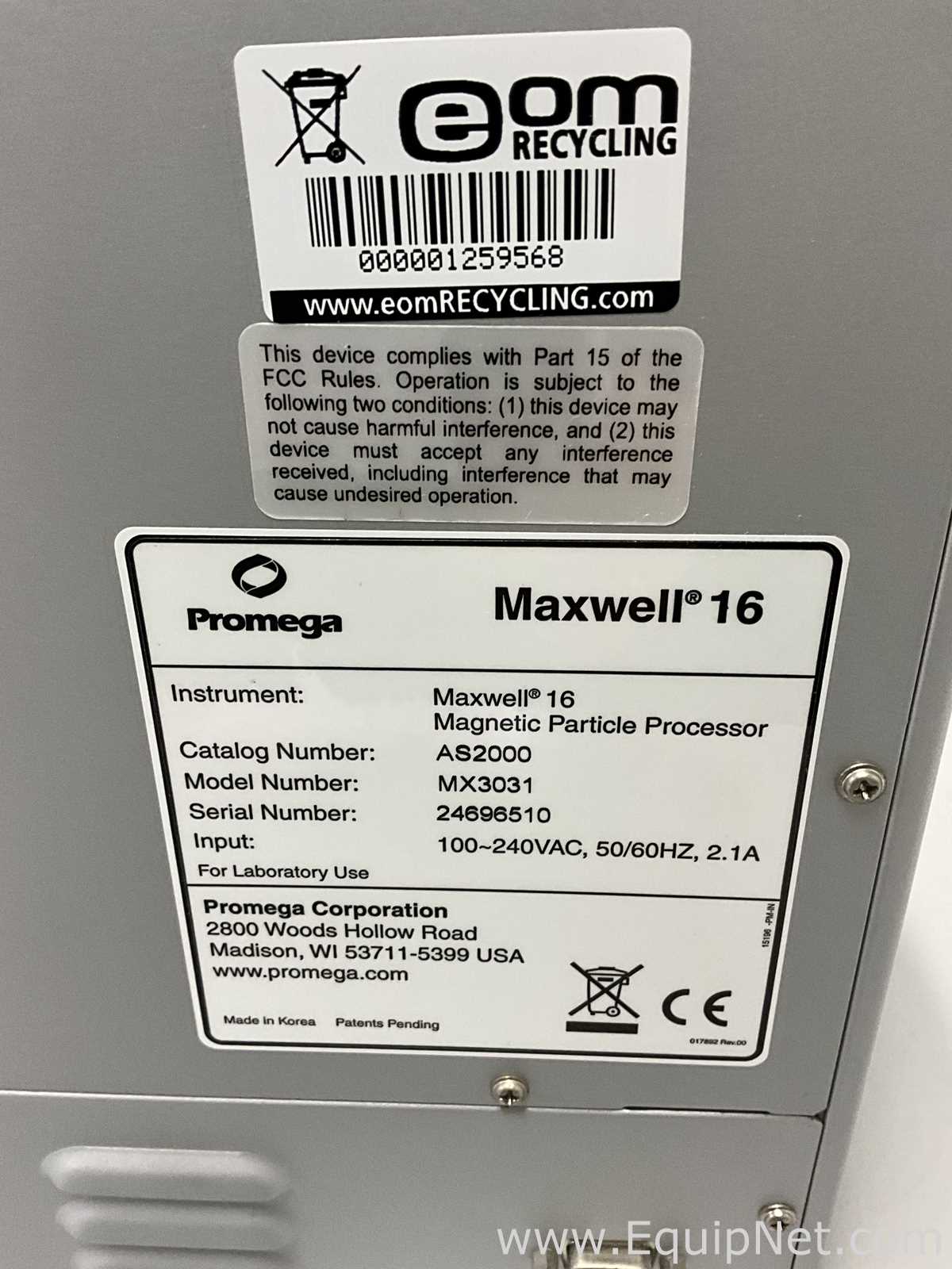Contador de Partículas Pomega Corporation Maxwell 16 MX3031