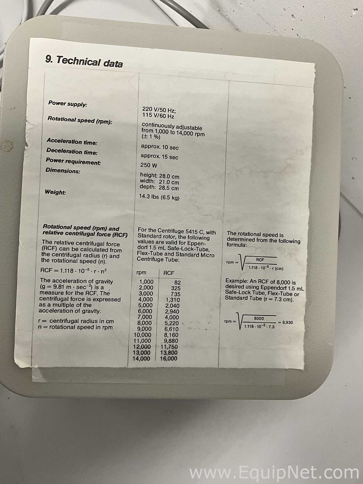 Laborzentrifuge Eppendorf 5415C