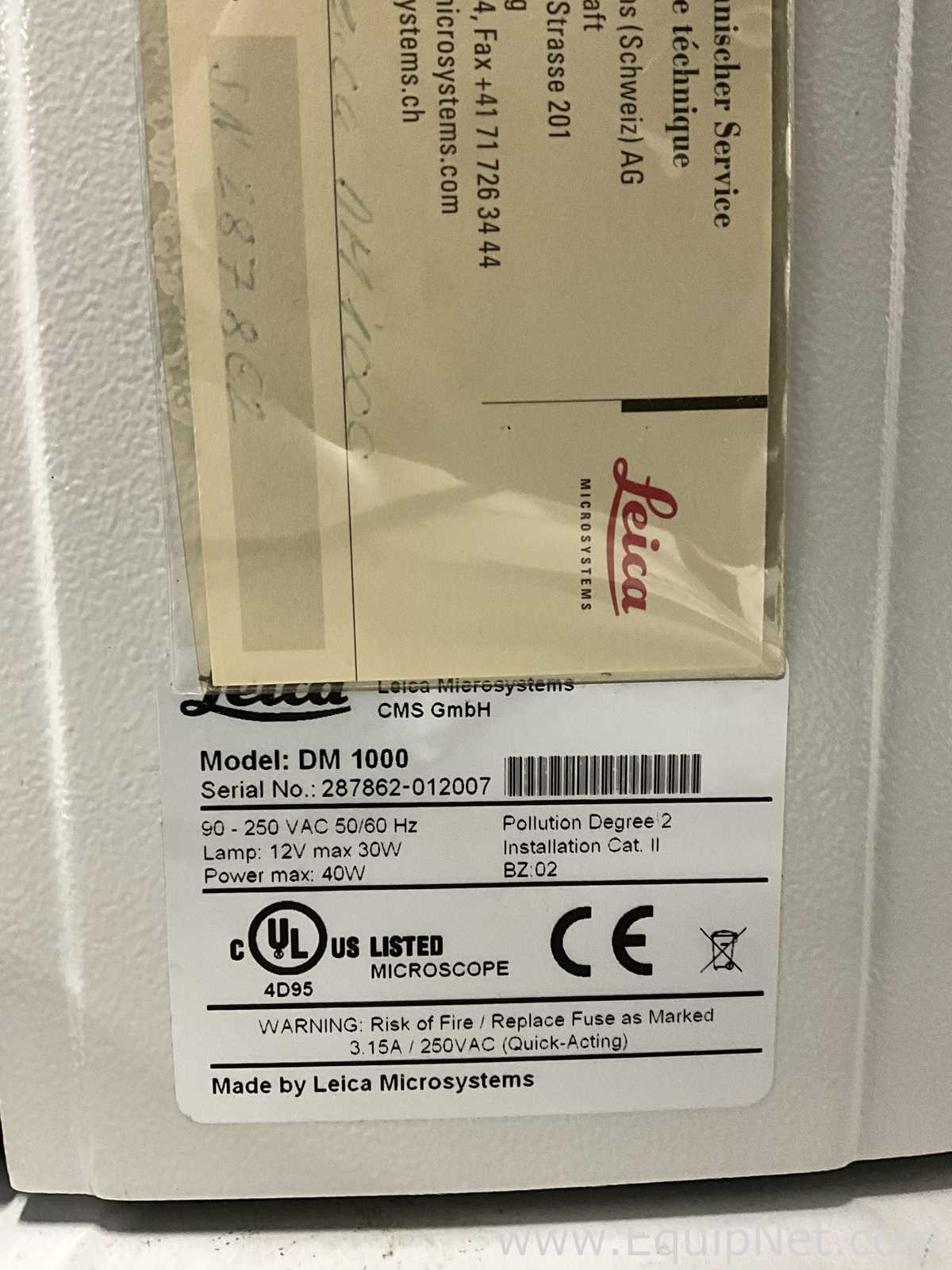 Leica DM1000 Optical Microscope